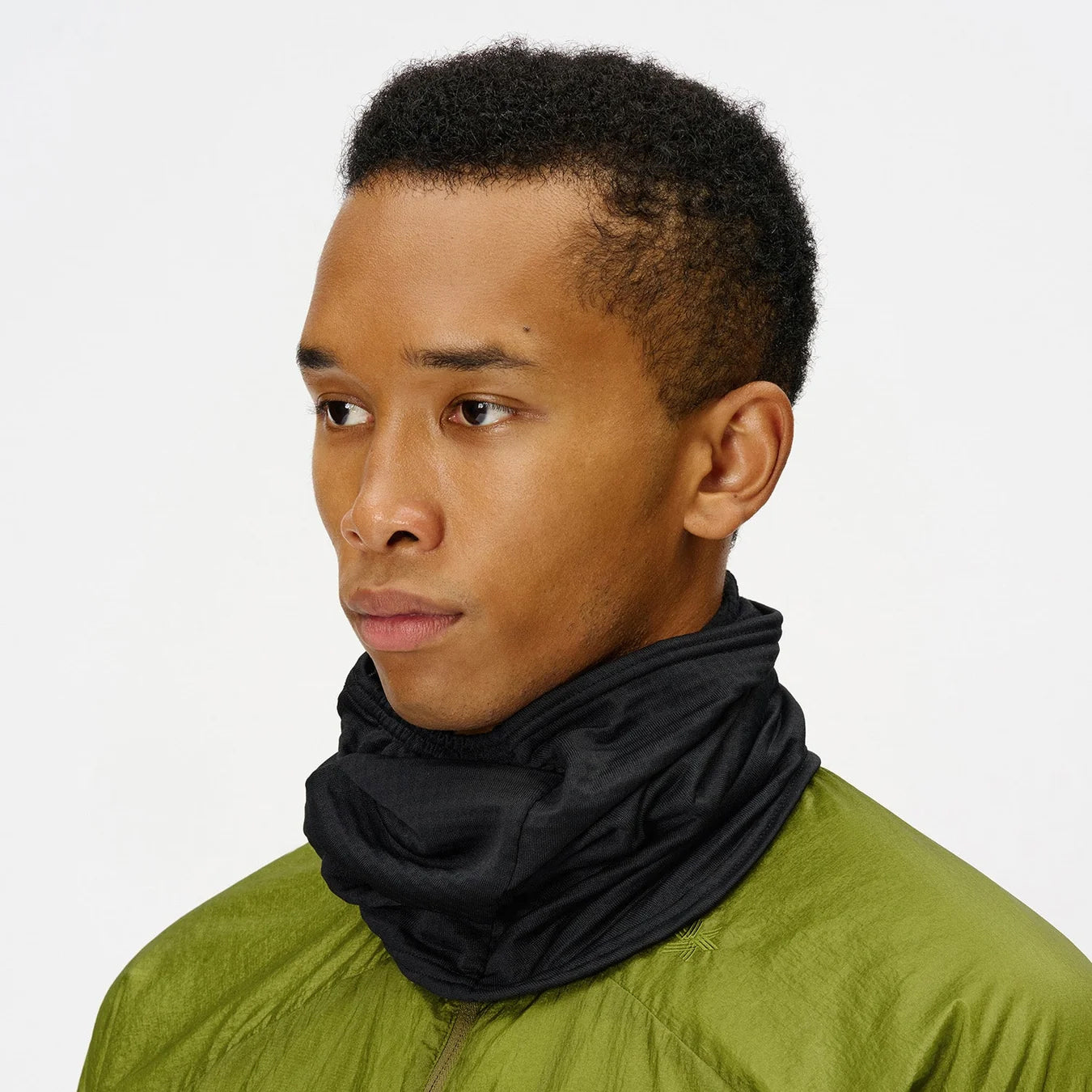 Stretch Grid Neck Gaiter Black