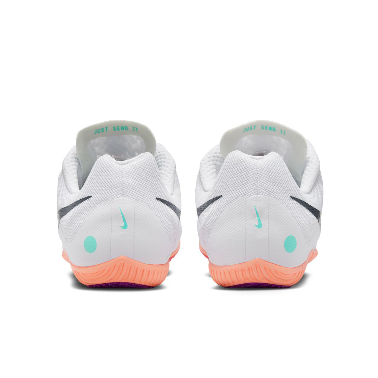 Zoom Rival Multi Running Spikes White / Obsidian / Bright Crimson - Achilles Heel
