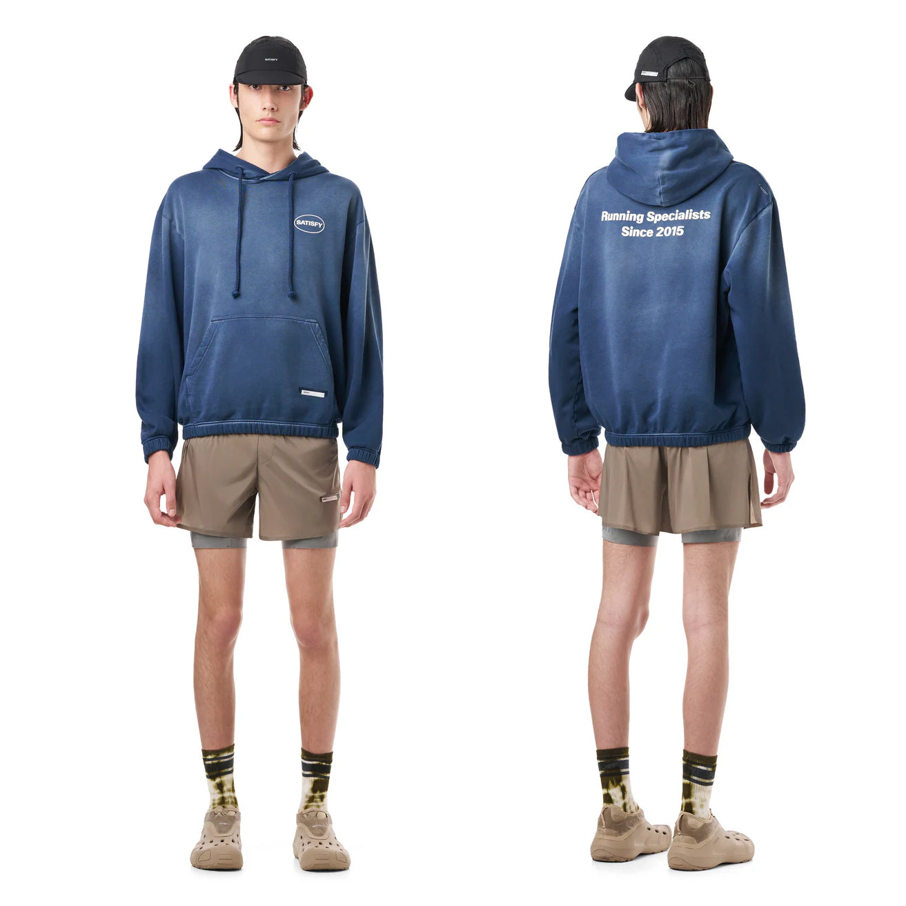Satisfy SoftCell Hoodie Sun Bleached Indigo - Achilles Heel