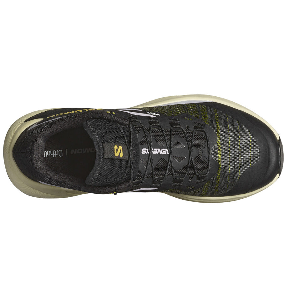 Salomon Women's Genesis Trail Running Shoes Black / Sulphur Spring / Orchid Petal - Achilles Heel