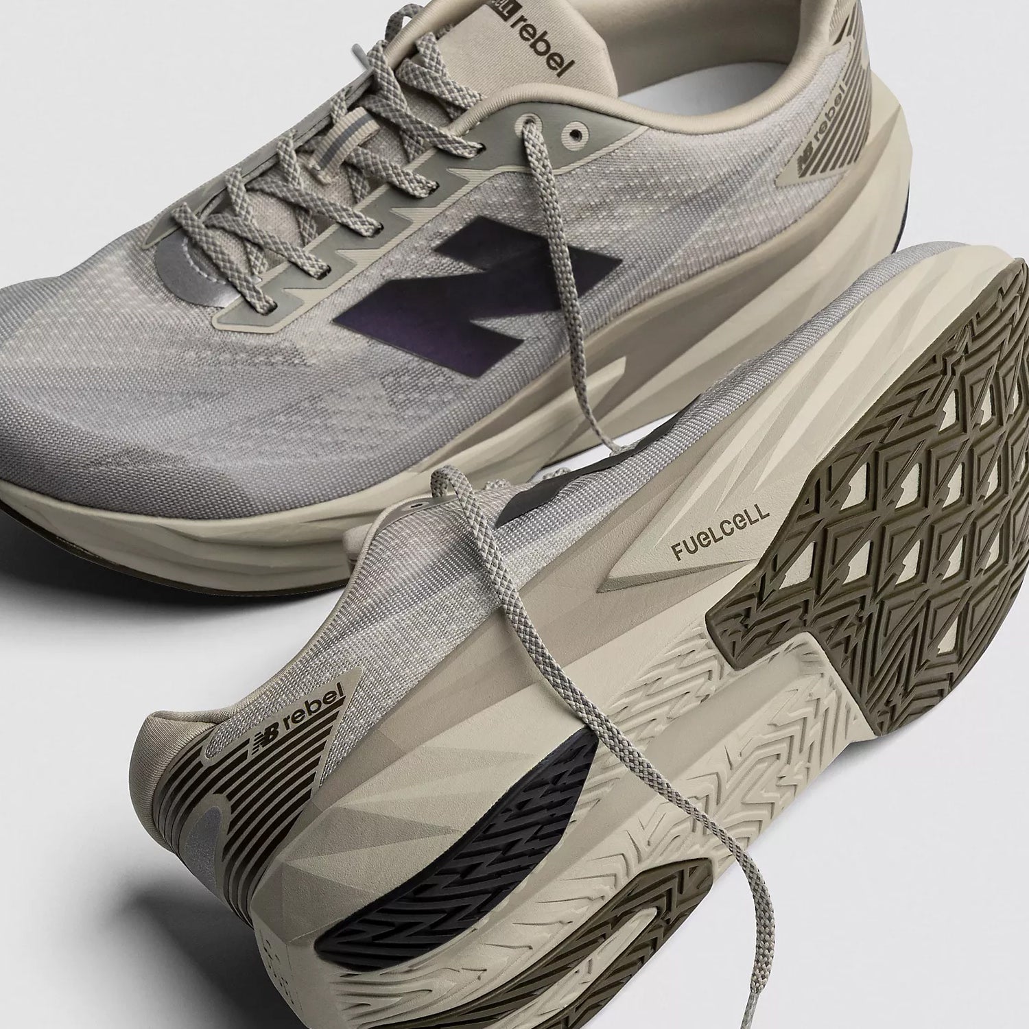 Men's Fuelcell Rebel v5 Running Shoes Shipyard / Arid Stone / Silver Metallic