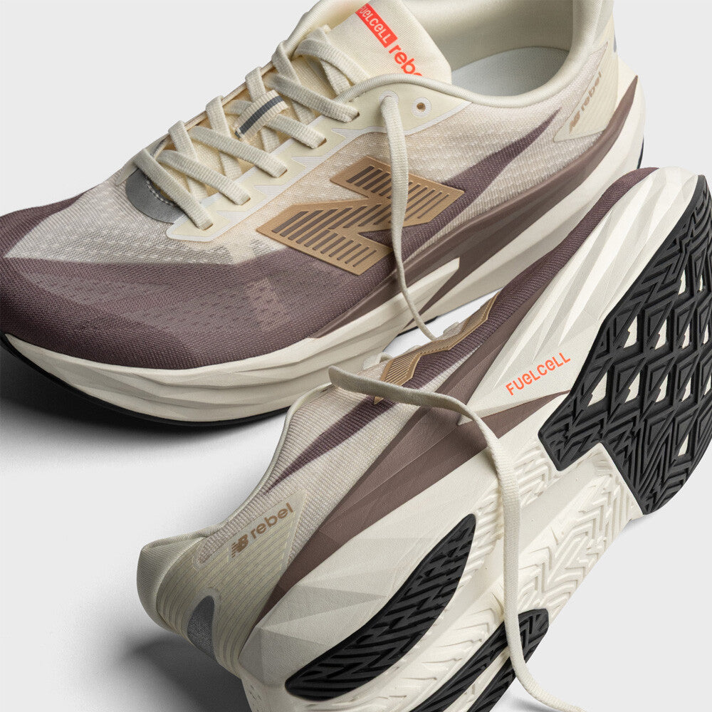 Men's Fuelcell Rebel v5 Running Shoes Angora / Earth Shadow / Sea Salt - Achilles Heel