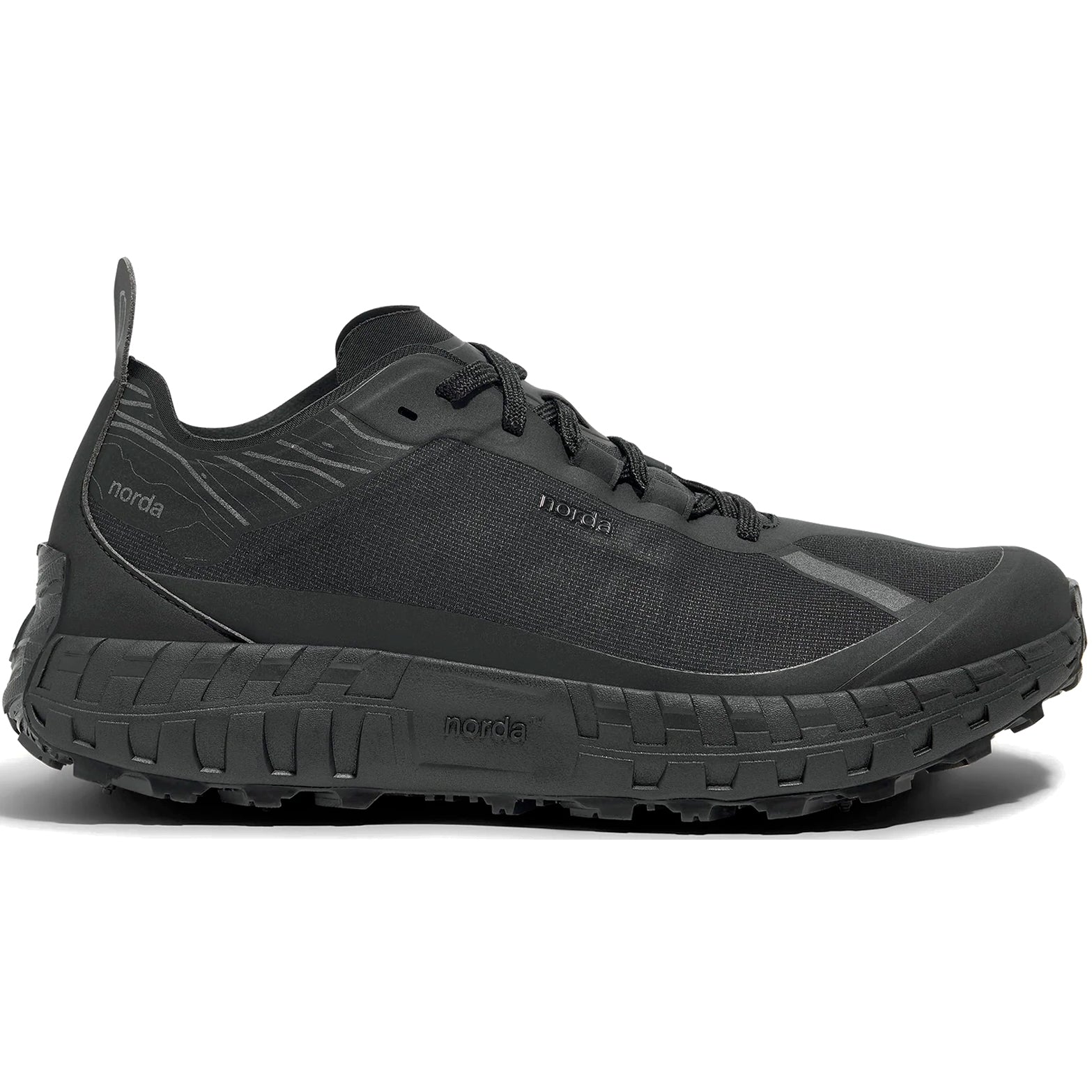 Women's 001A G+ Graphene Trail Running Shoes Stealth Black - Achilles Heel