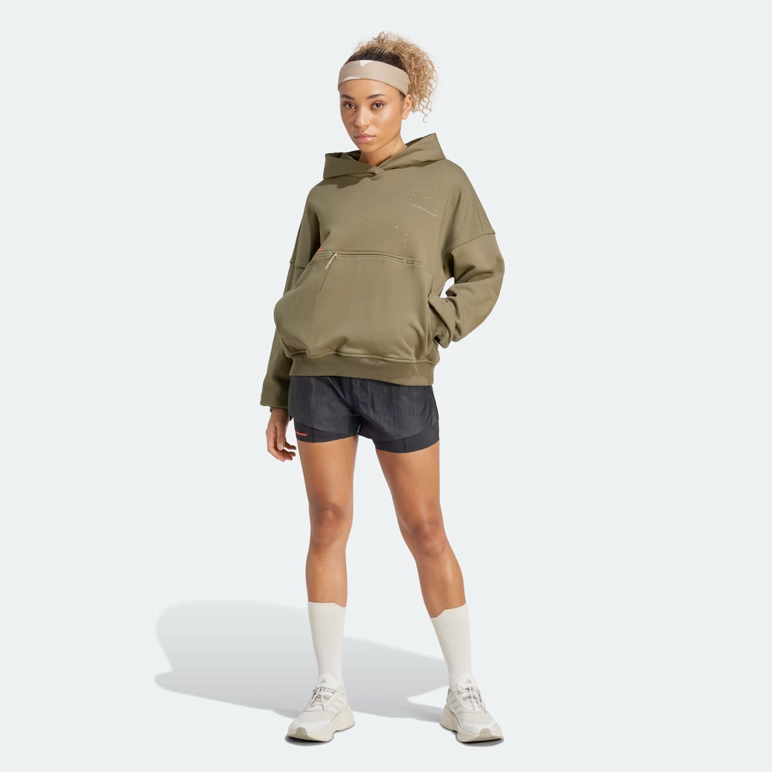 Women's Adi365 H.Koumori Running 2 in 1 Shorts Black - Achilles Heel
