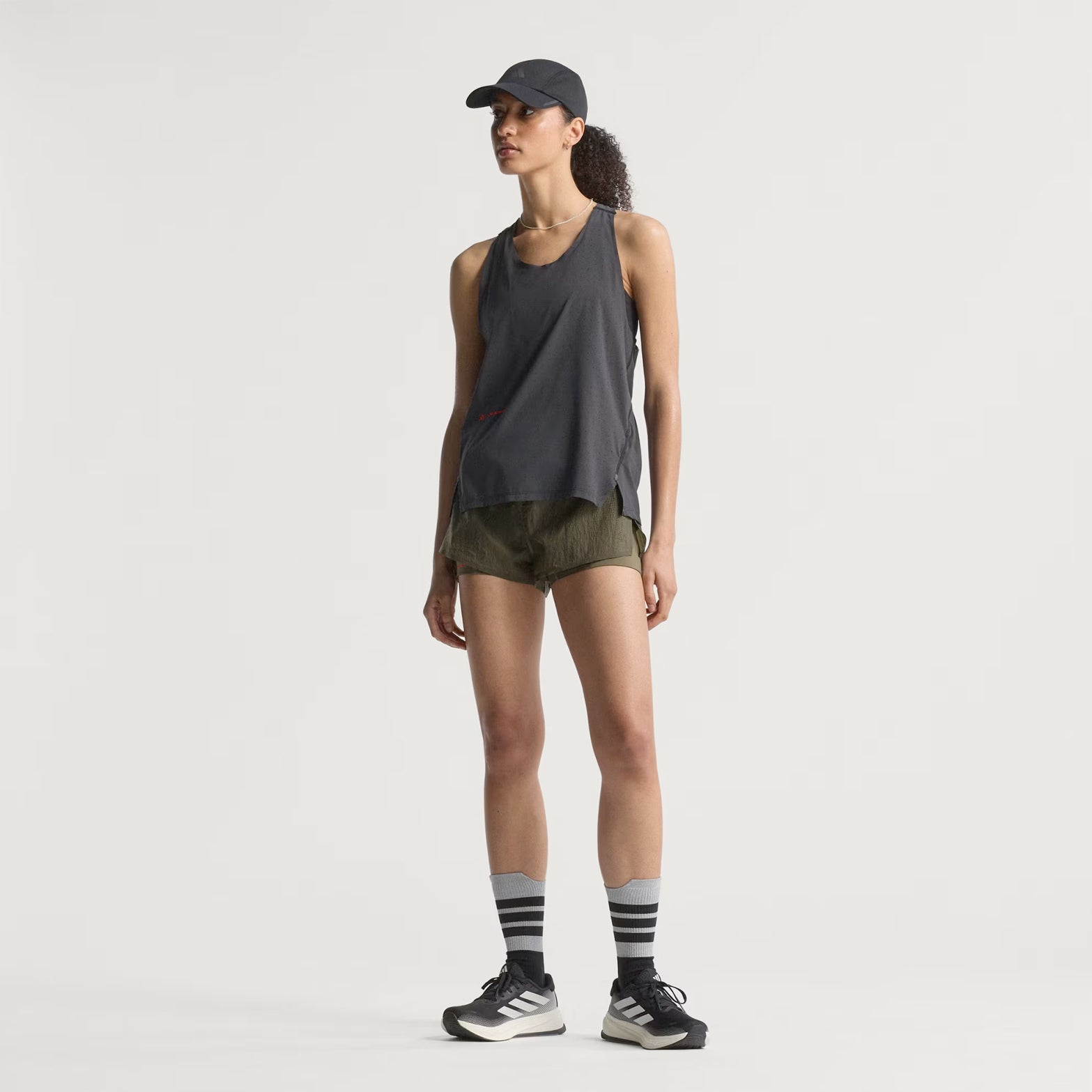 Women's Adi365 H.Koumori Running Tank Black - Achilles Heel