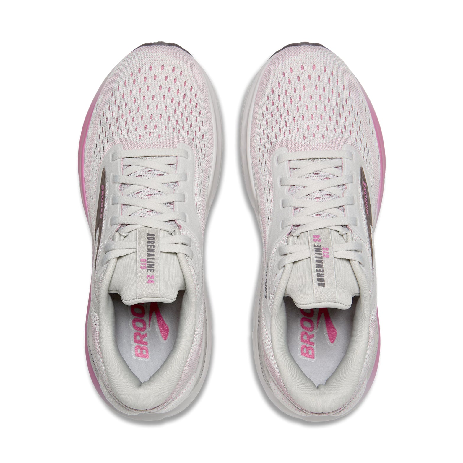 Women's Adrenaline GTS 24 Running Shoes Oyster / Excalibur / Pink - Achilles Heel