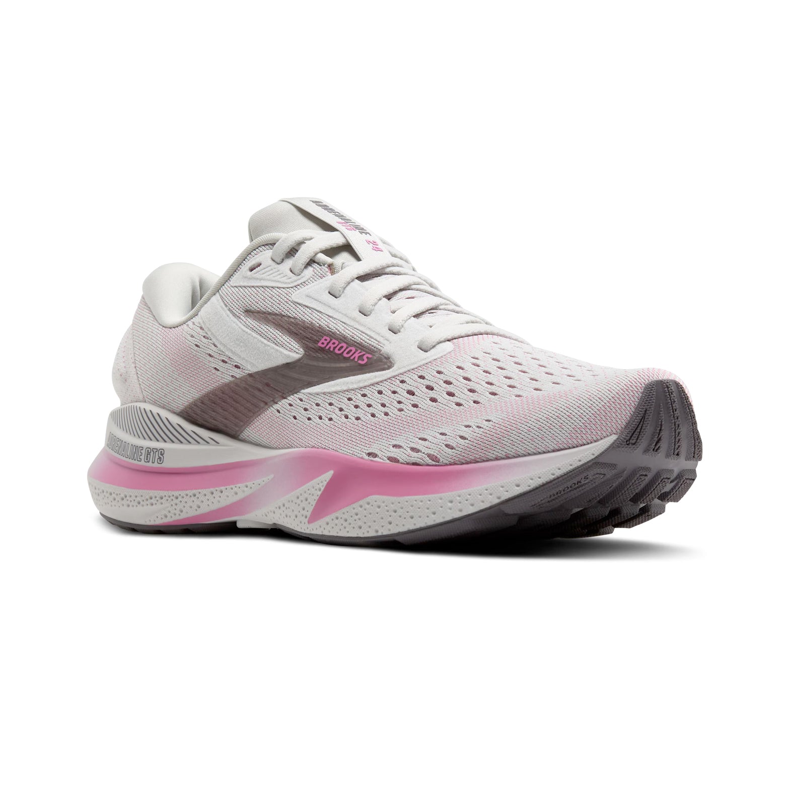 Women's Adrenaline GTS 24 Running Shoes Oyster / Excalibur / Pink - Achilles Heel
