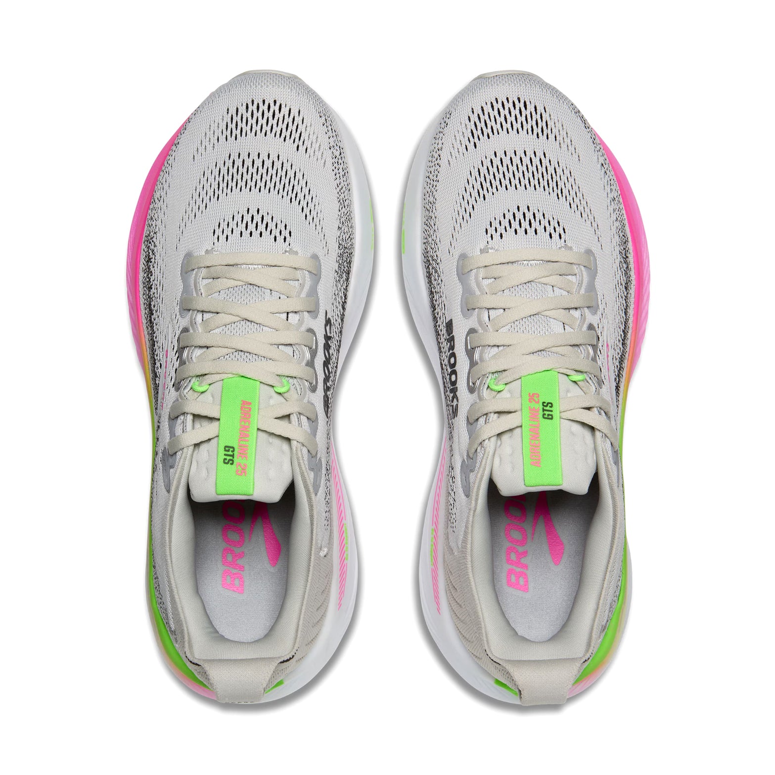 Women's Adrenaline GTS 25 Running Shoes Oyster / Pink / Green