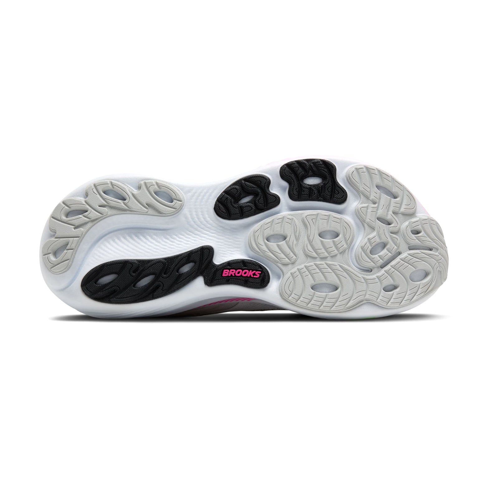 Women's Adrenaline GTS 25 Wide Fit Running Shoes Oyster / Pink / Green