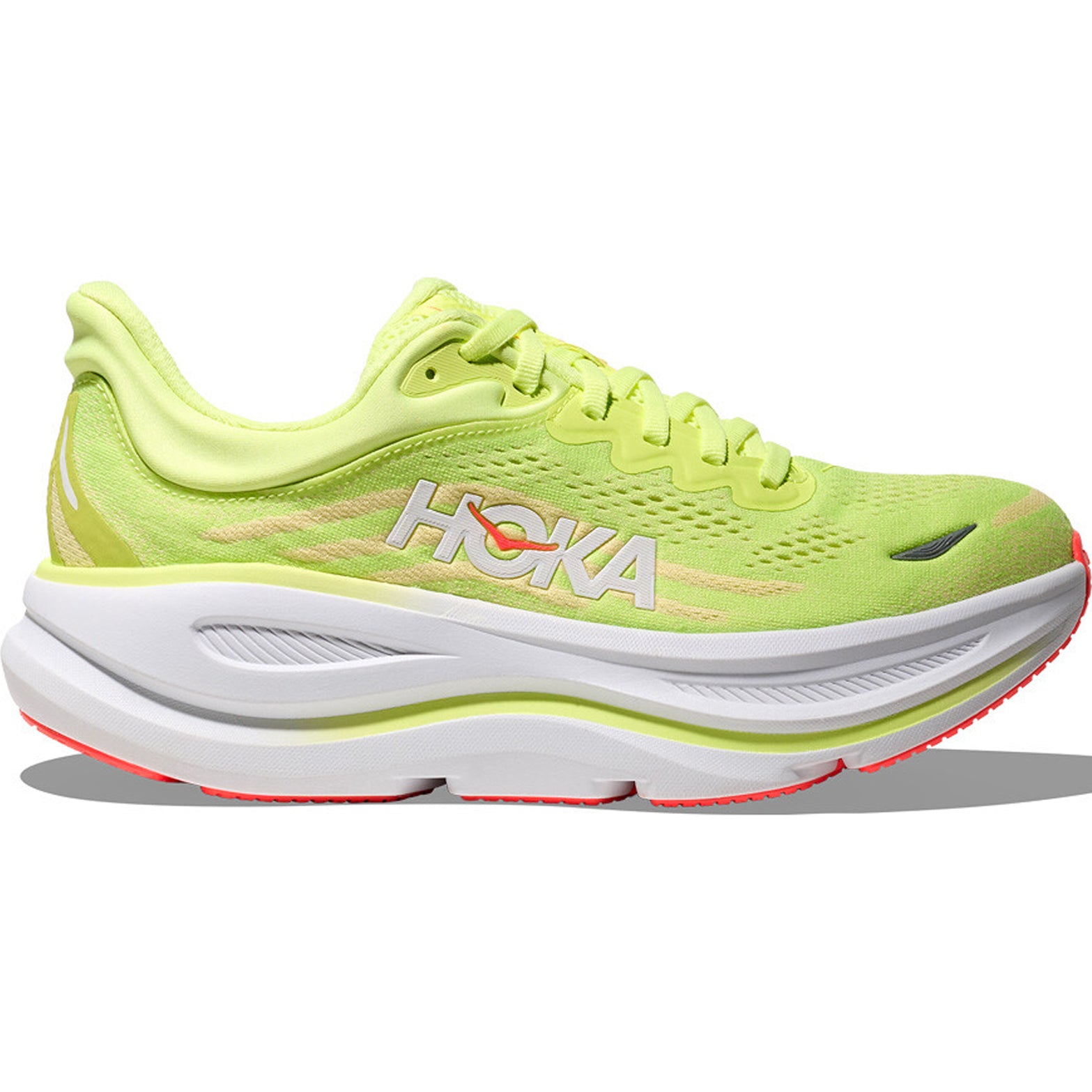 Women's Bondi 9 Running Shoes Neon Yuzu / Sunlight