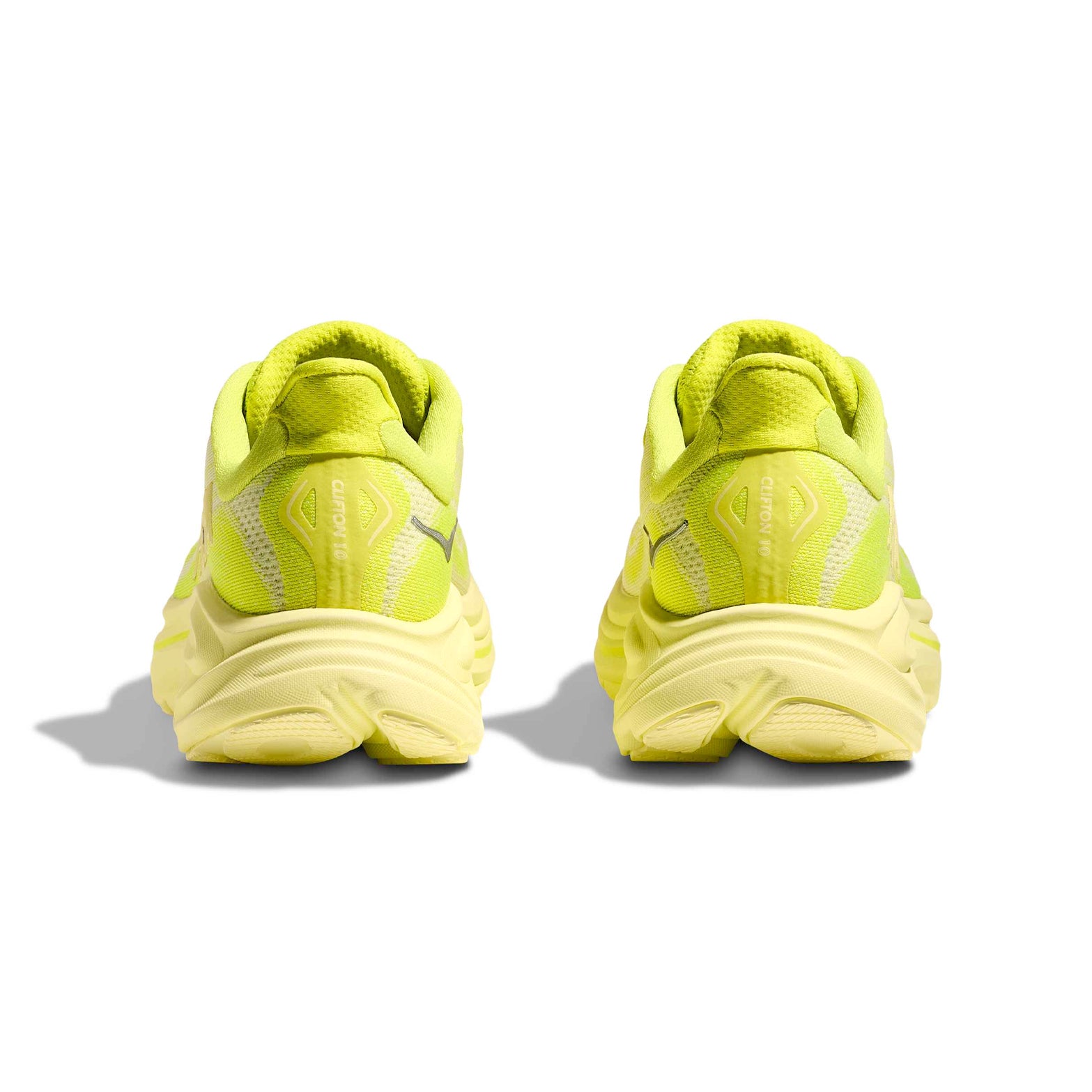 Women's Clifton 10 Running Shoes Neon Hoka Citrus / Sunlight - Achilles Heel