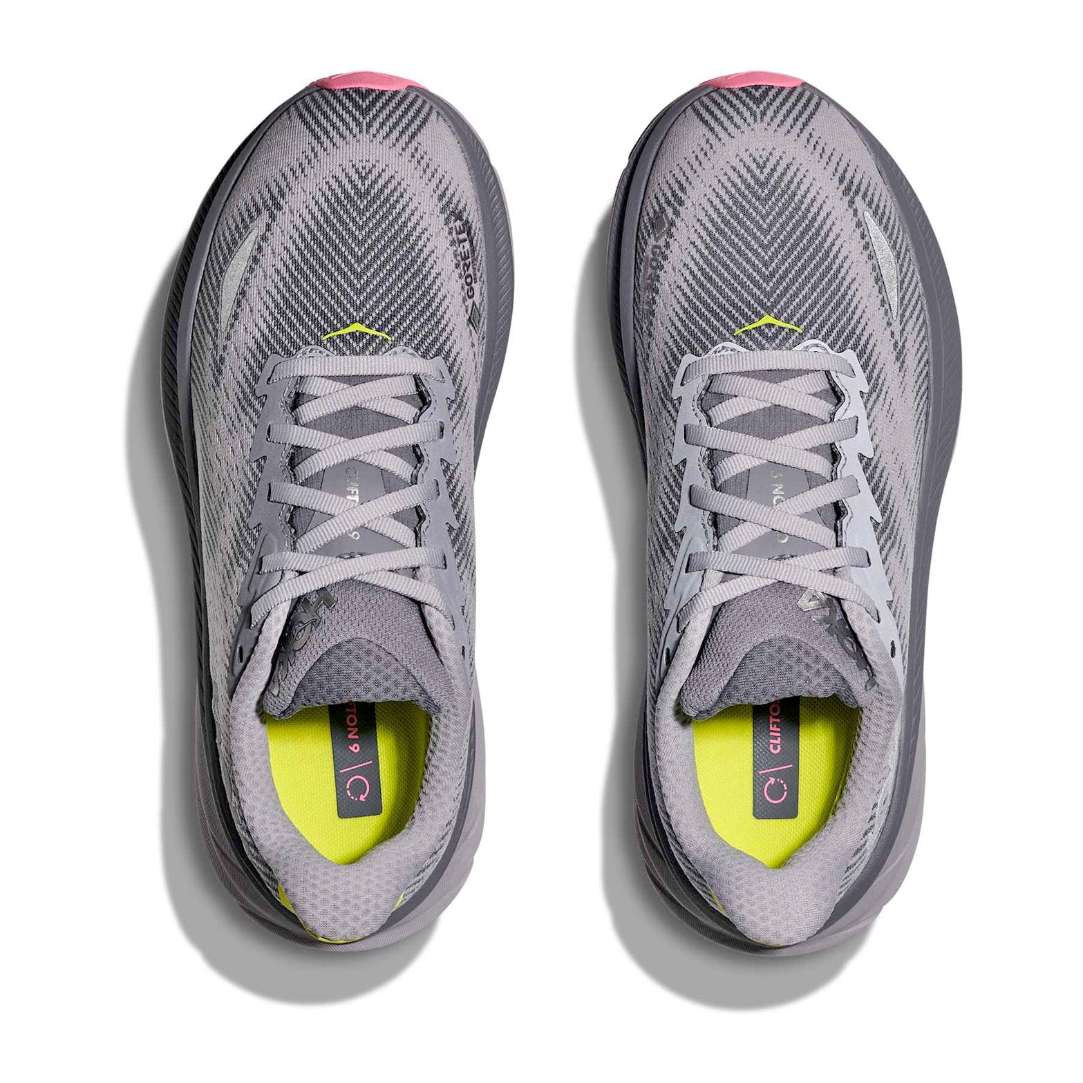 Women's Clifton 9 GORE-TEX Running Shoes Grey Skies / Foggy Grey - Achilles Heel