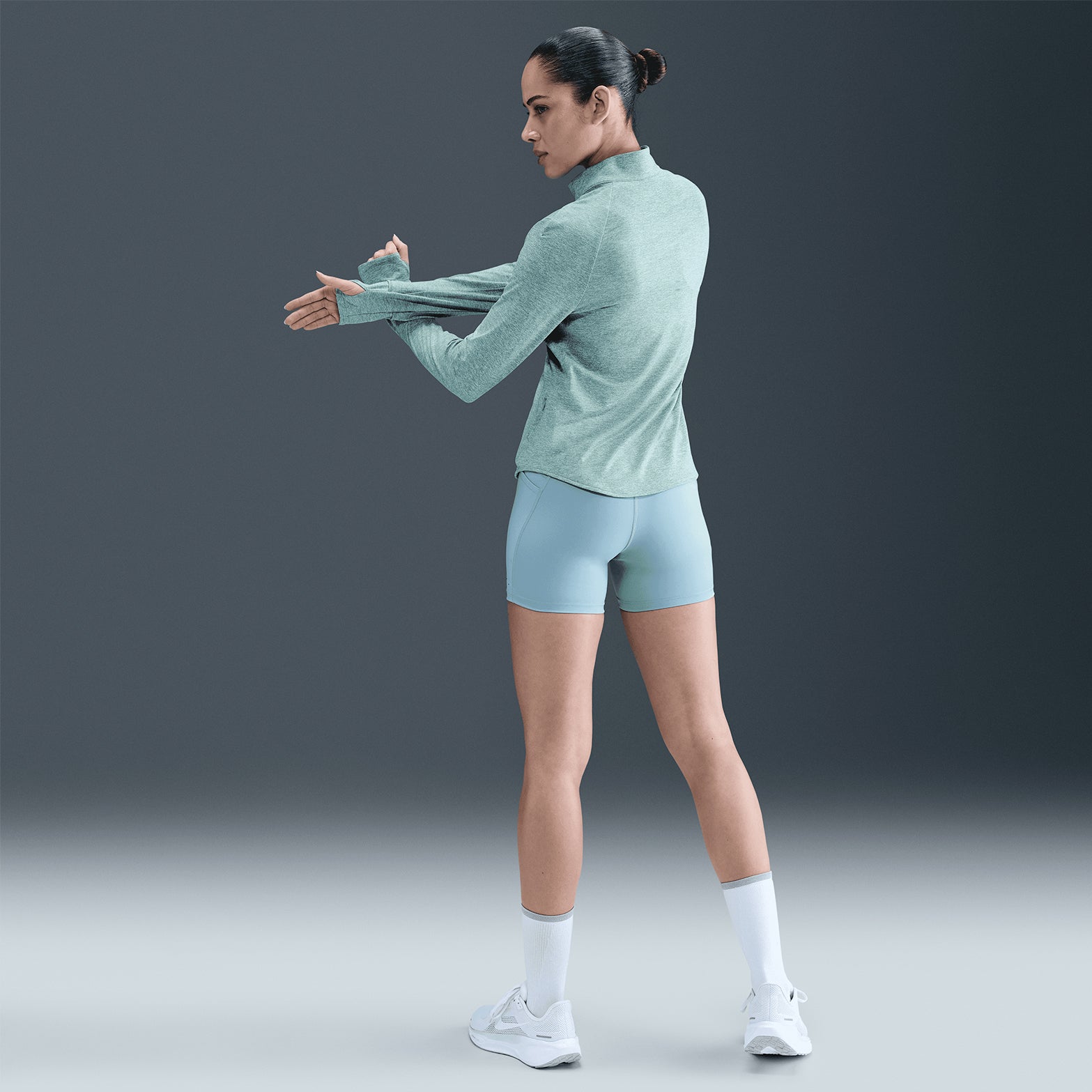 Women's Dri-FIT Swift 1/4 Zip Running Top Cannon / Heather - Achilles Heel