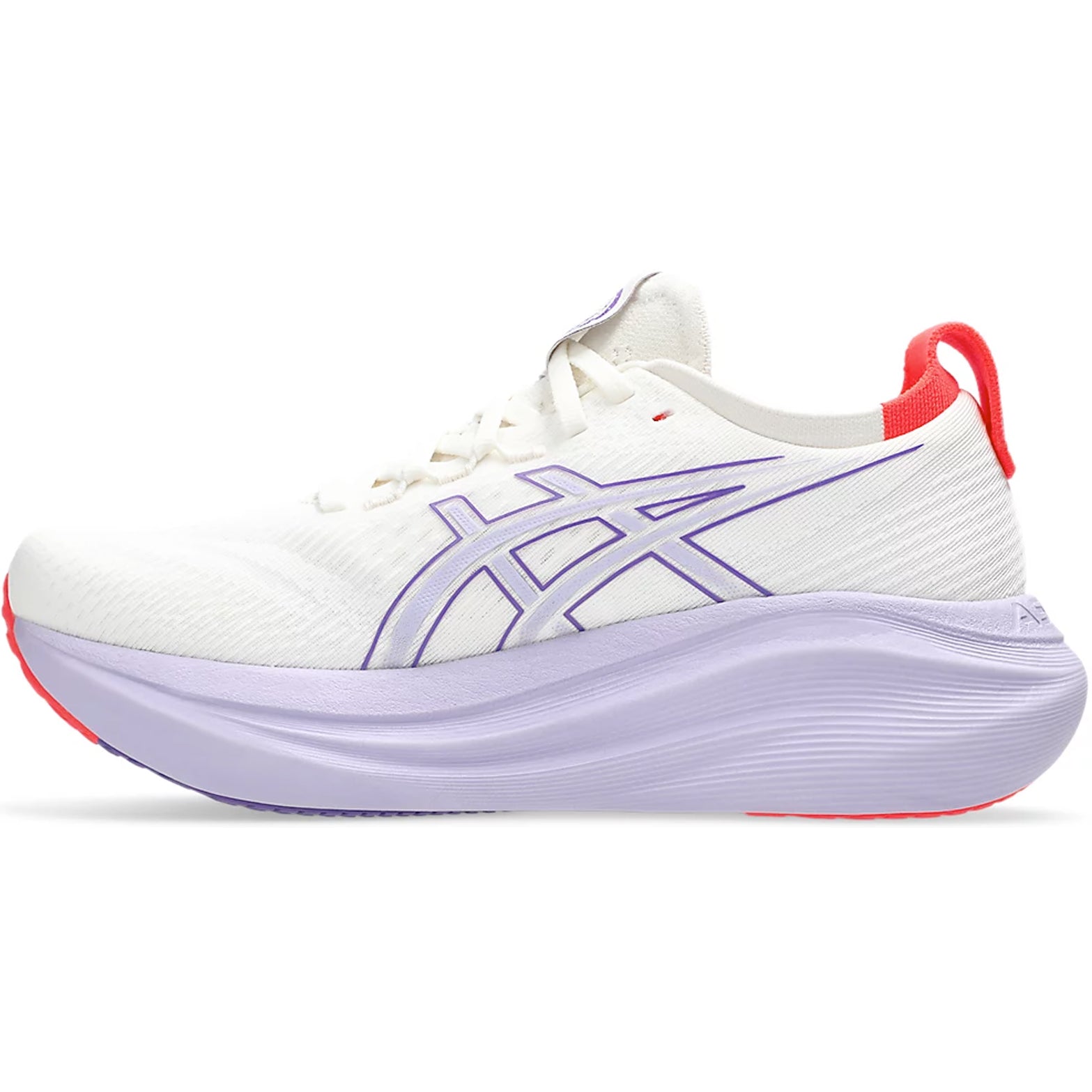 Women's Gel-Nimbus 27 Tokyo Running Shoes Cream / Edo Purple - Achilles Heel