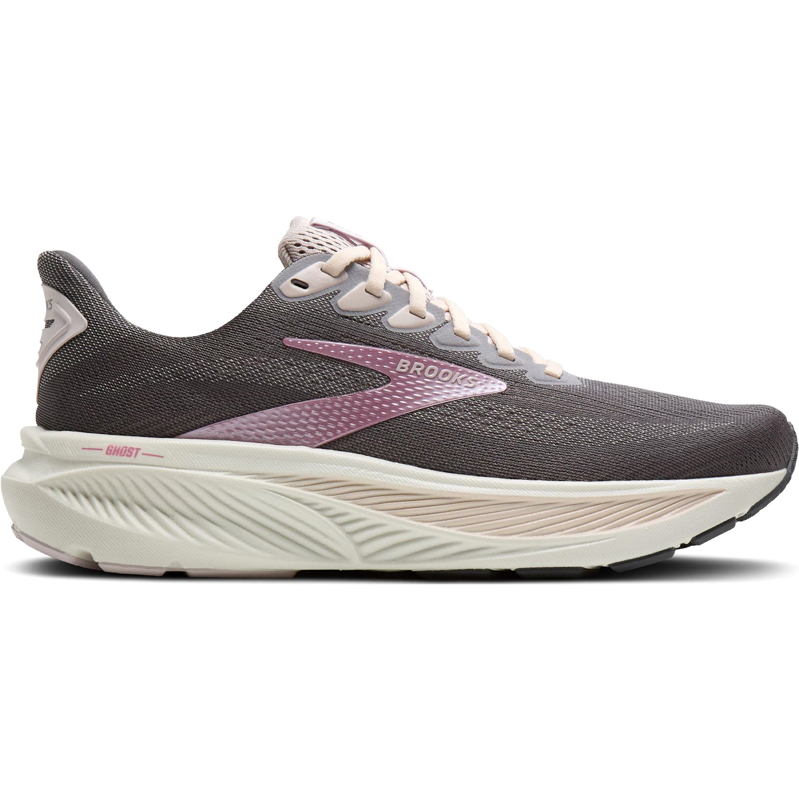 Women's Ghost 17 Running Shoes Poppy Seed / Pink / Bluewash