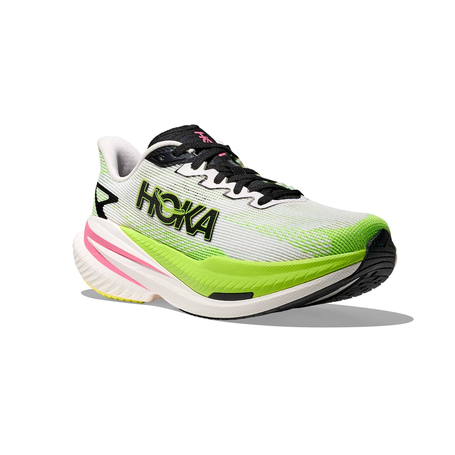 Women's Mach X 3 Running Shoes White / Neon Lime - Achilles Heel