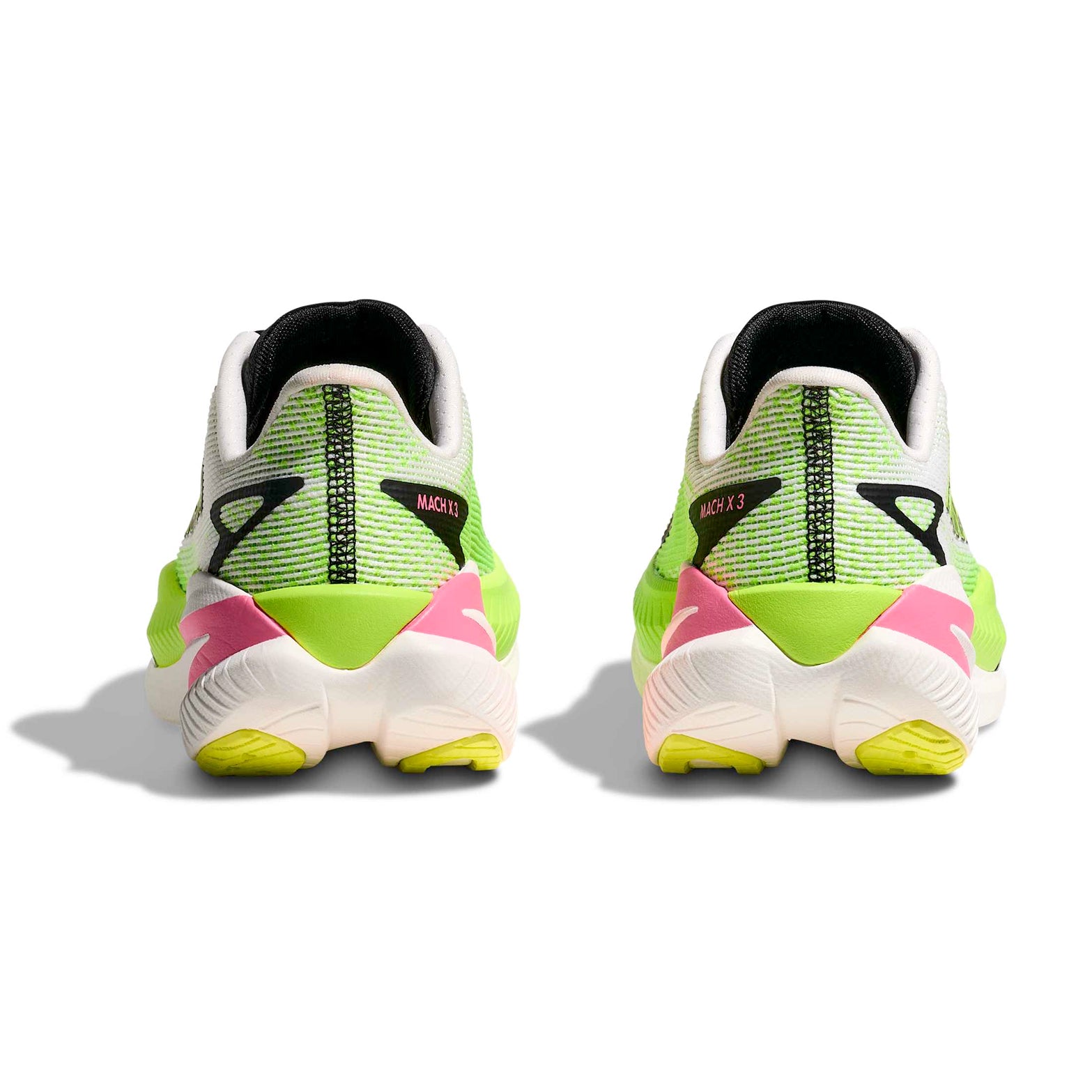 Women's Mach X 3 Running Shoes White / Neon Lime - Achilles Heel