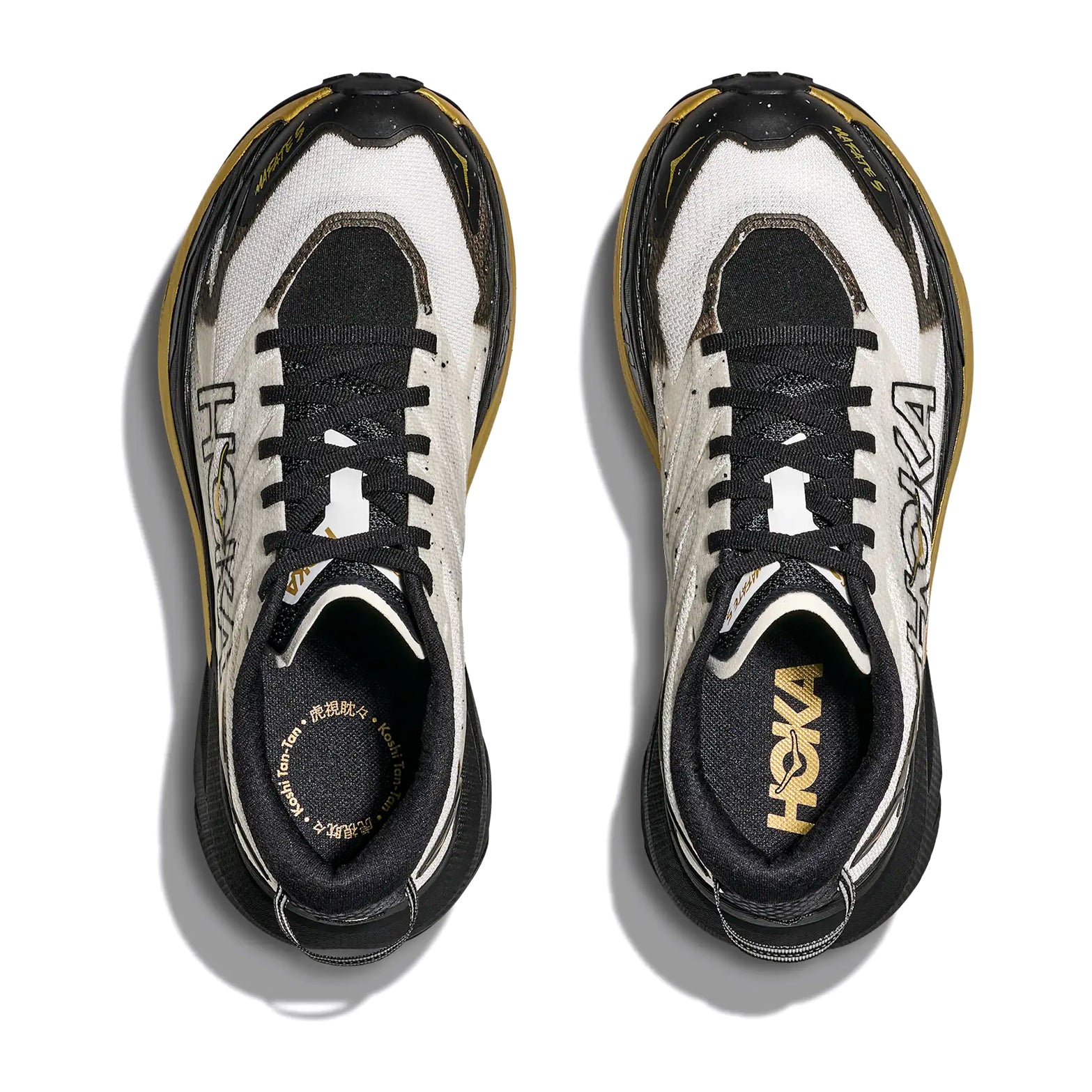 Women's Mafate 5 Koshi Tan-Tan Trail Running Shoes Black / Gold