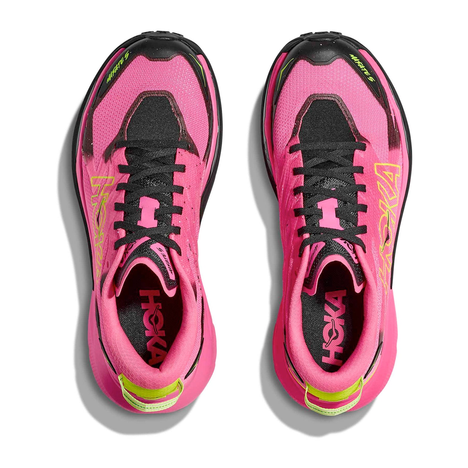 Women's Mafate 5 Trail Running Shoes Neon Rose / Black - Achilles Heel