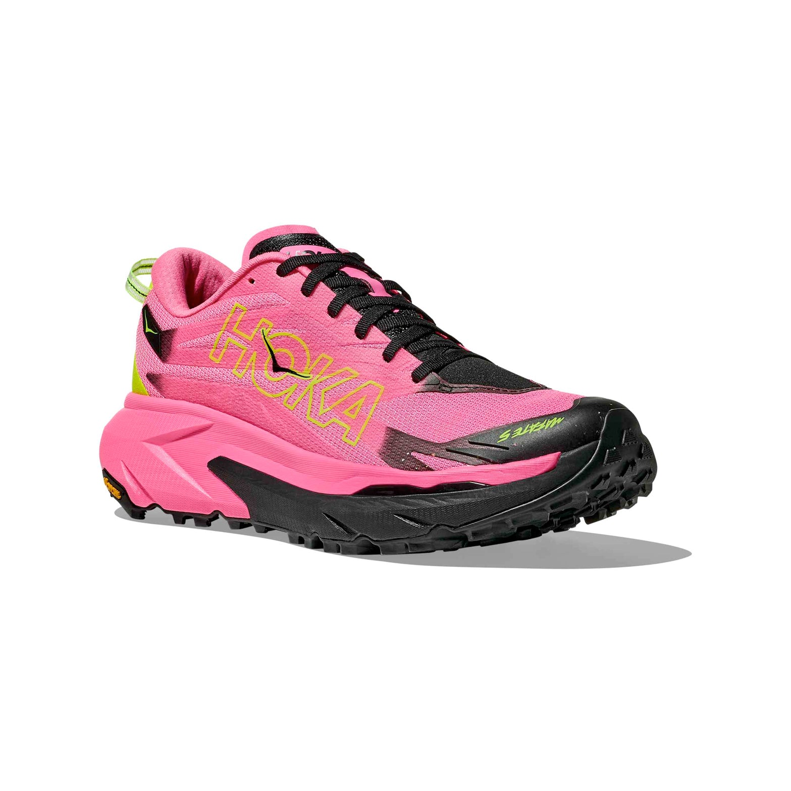 Women's Mafate 5 Trail Running Shoes Neon Rose / Black - Achilles Heel