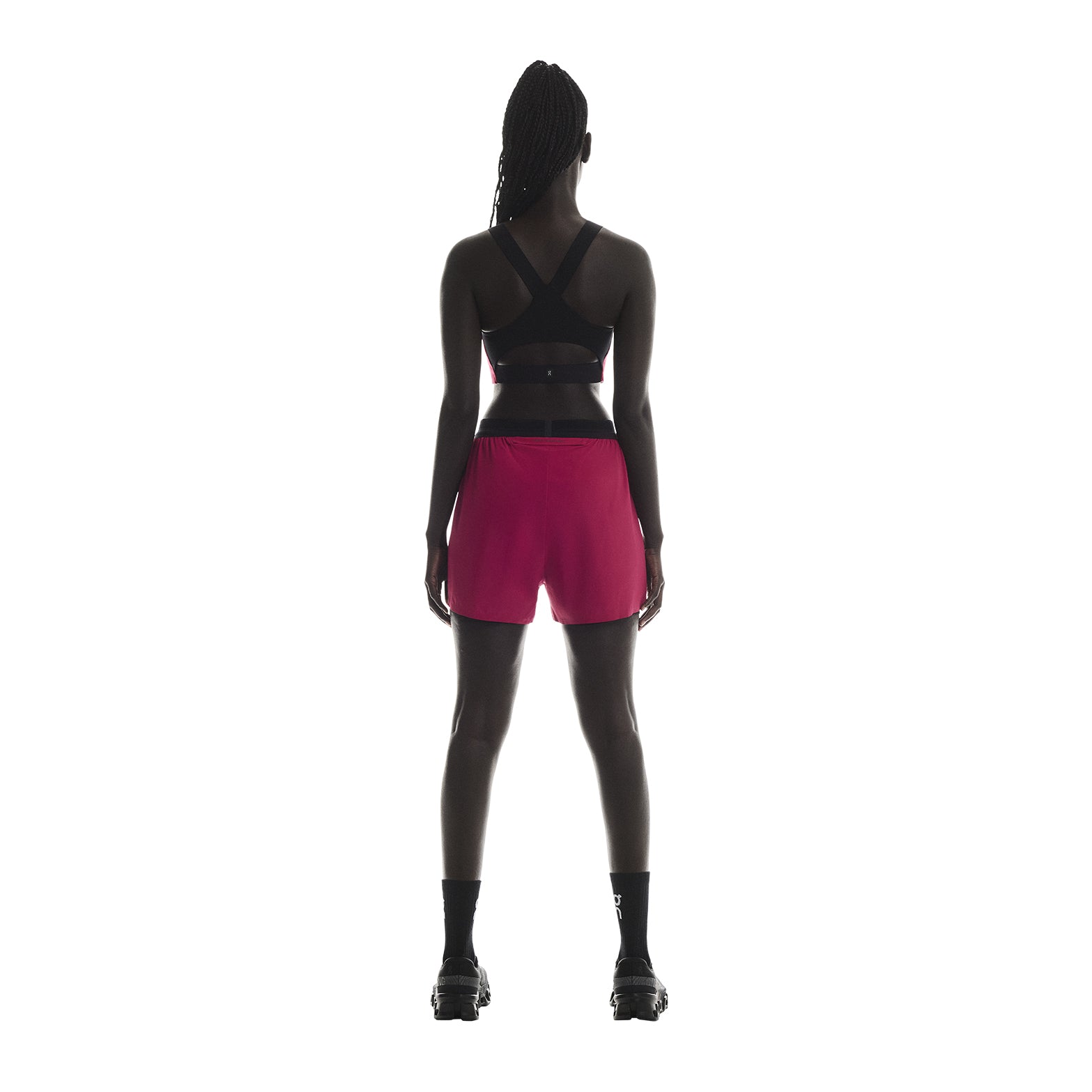 Women's Performance Flex Bra Grenadine / Black - Achilles Heel