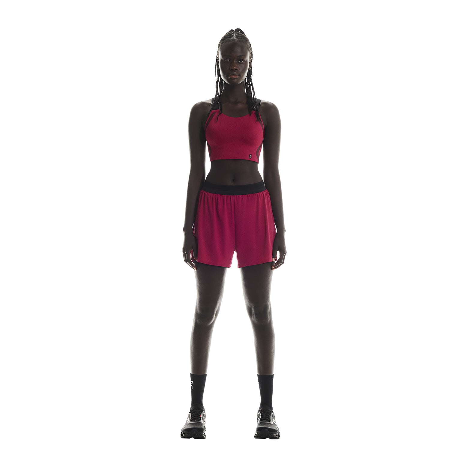 Women's Performance Flex Bra Grenadine / Black - Achilles Heel