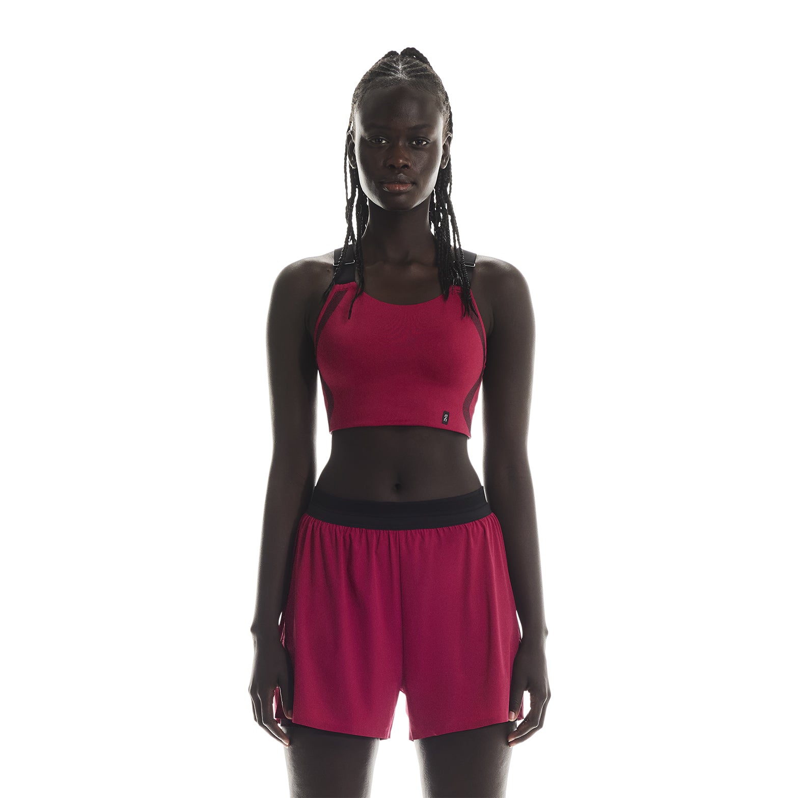 Women's Performance Flex Bra Grenadine / Black - Achilles Heel