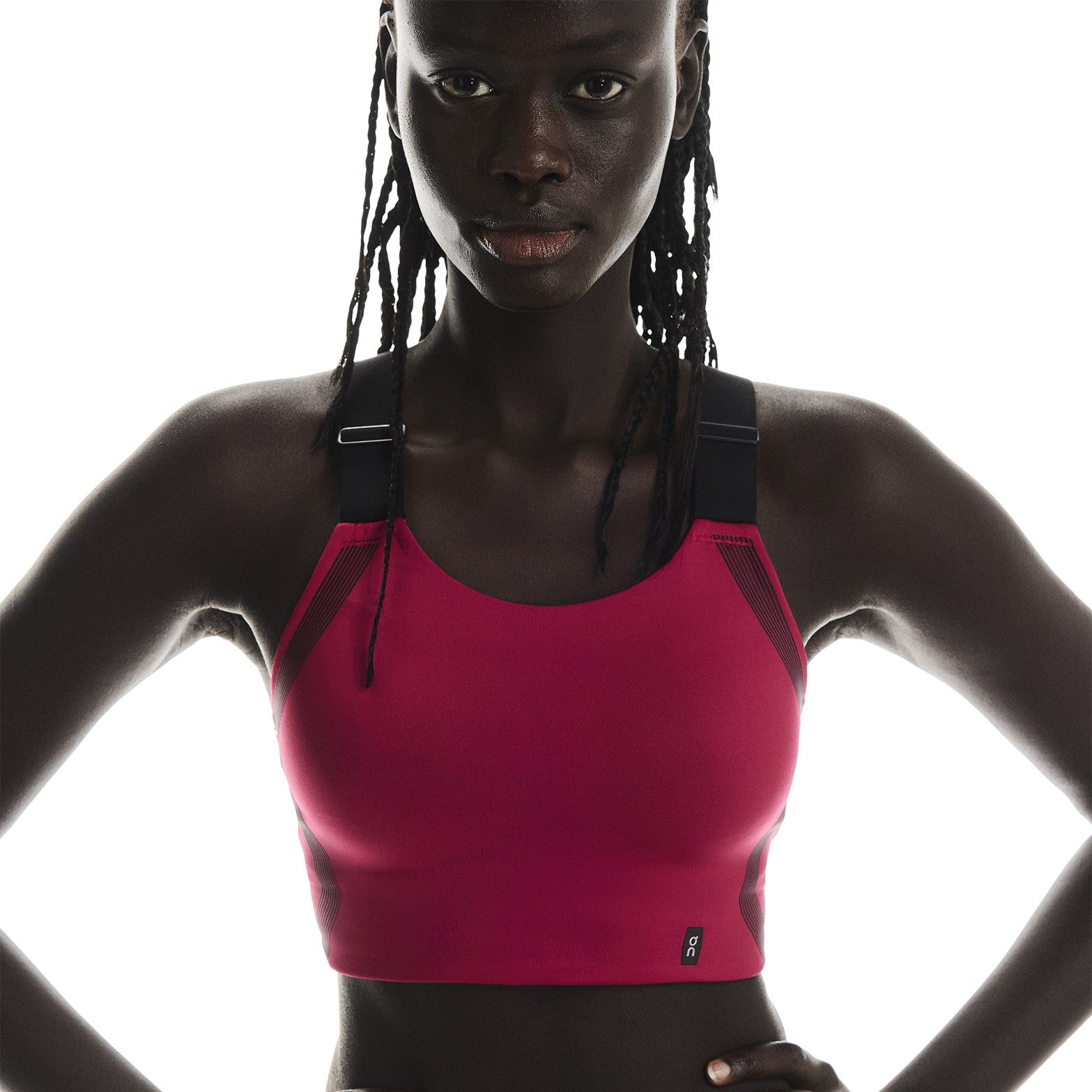 Women's Performance Flex Bra Grenadine / Black - Achilles Heel