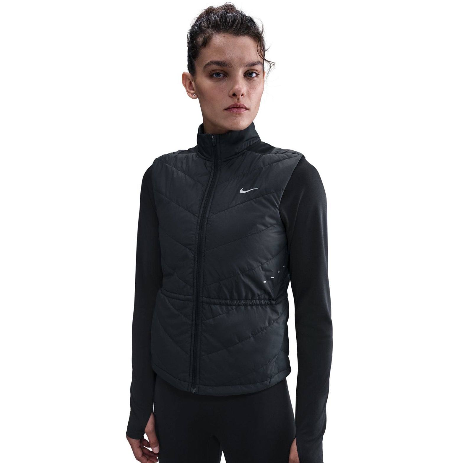 Women's Therma-FIT Swift Running Gilet Black - Achilles Heel