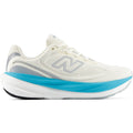 Women's New Balance 1080v15 Running Shoes Angora Blue Glaze outer side view showing Infinion midsole technology with moulded contour details for enhanced cushioning and energy return during daily training