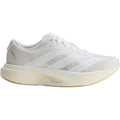 Women's adidas Adizero EVO SL Running Shoes Cloud White Cloud White Warm Sandstone inner side view showing responsive LIGHTSTRIKE PRO cushioning with Continental rubber outsole