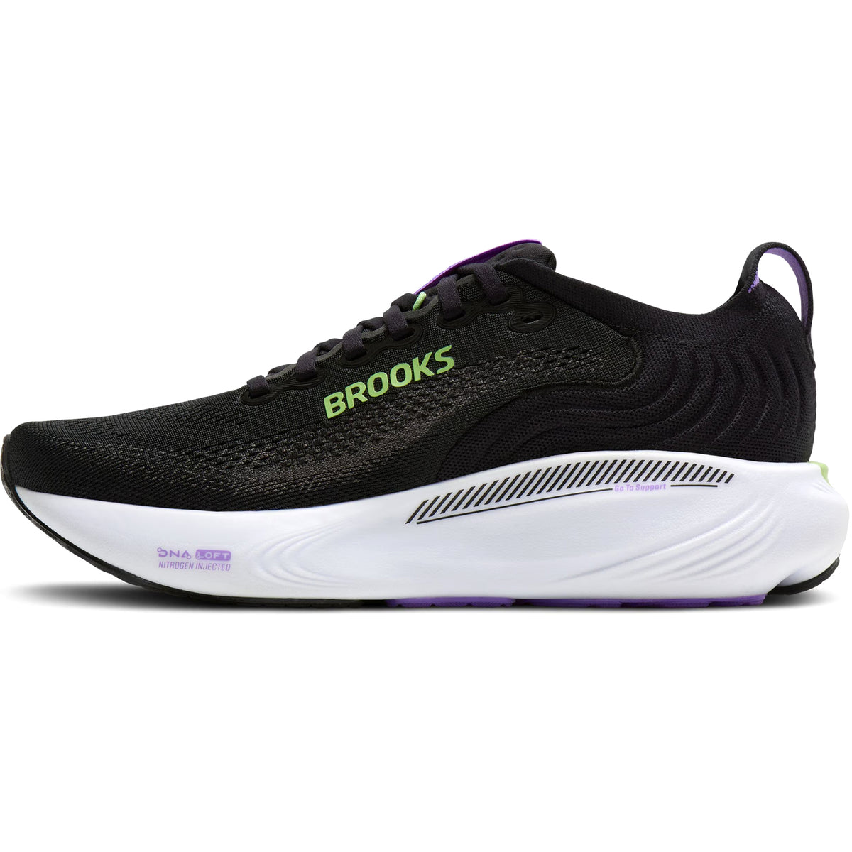 Women's Adrenaline GTS 25 Running Shoes Black / Blackened Pearl / Purple