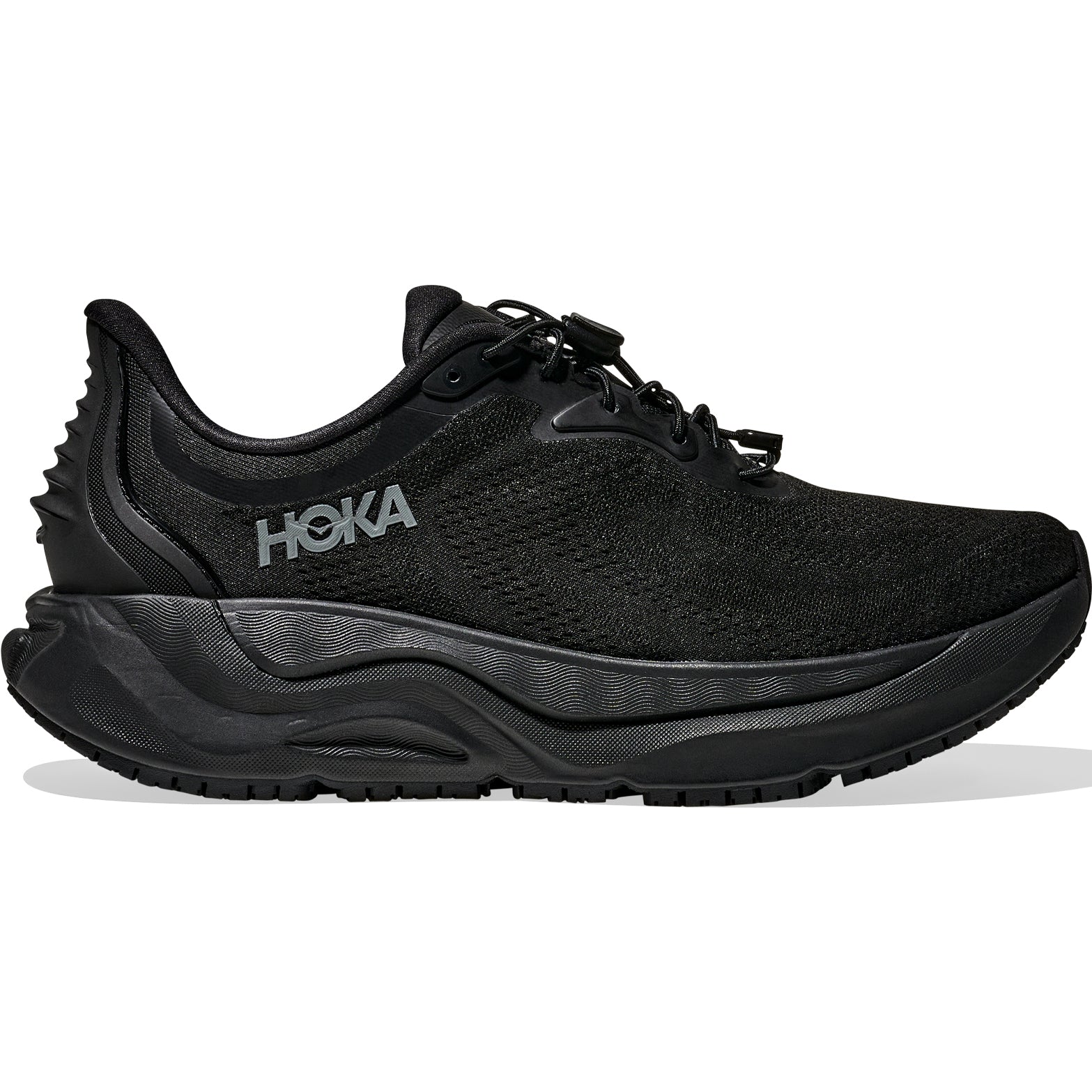 Women's Arahi SR Running Shoes Black / Black - Achilles Heel