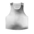 Women's Bandit CoolGrid Race Singlet Slate Multi front product view showing CoolGrid smooth breathable mesh with two-tone reflective branding and clean race day construction