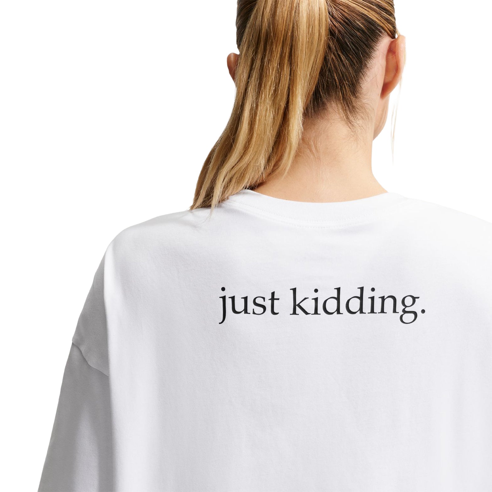 Women's Dri-FIT Oversized Tee White / Black - Achilles Heel