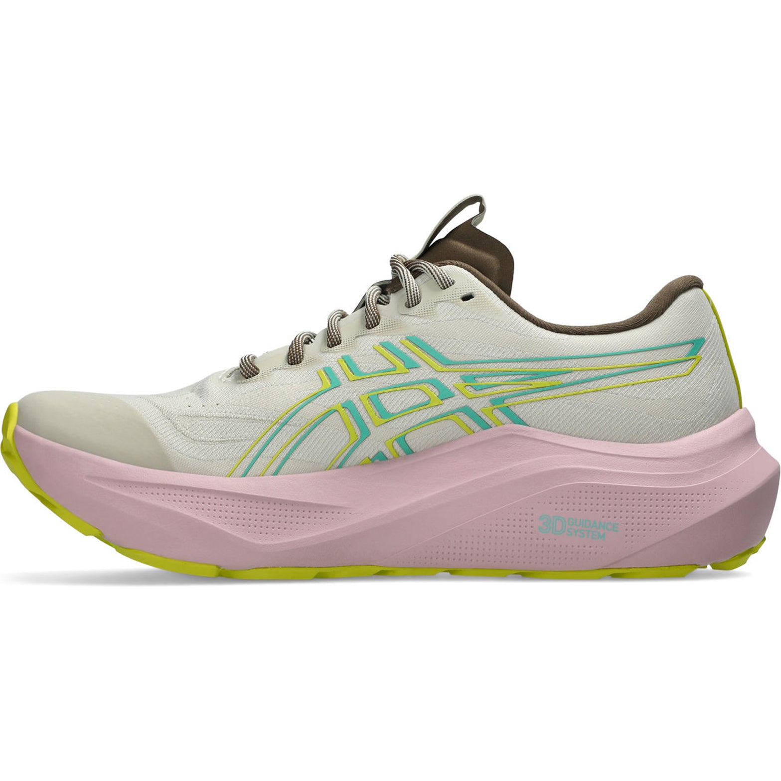 Women's ASICS GT-2000 14 TR Running Shoes Light Dust Cacti inner side view showing FF BLAST MAX cushioning, PureGEL technology and adaptive stability construction
