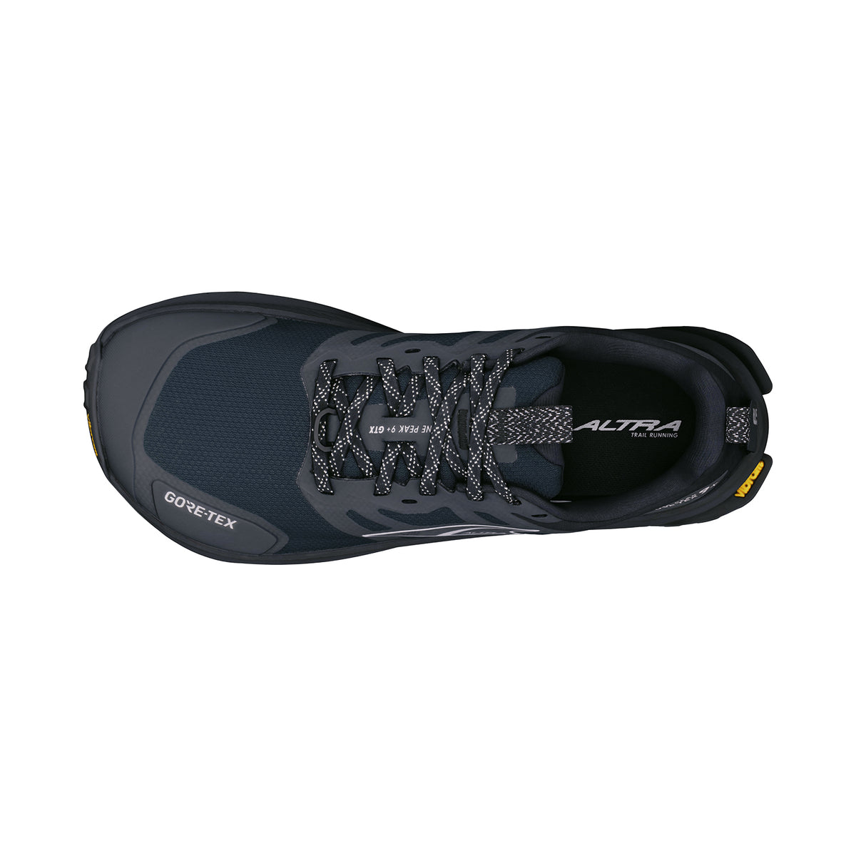Women's Lone Peak 9+ GORE-TEX Trail Running Shoes Black / Black - Achilles Heel