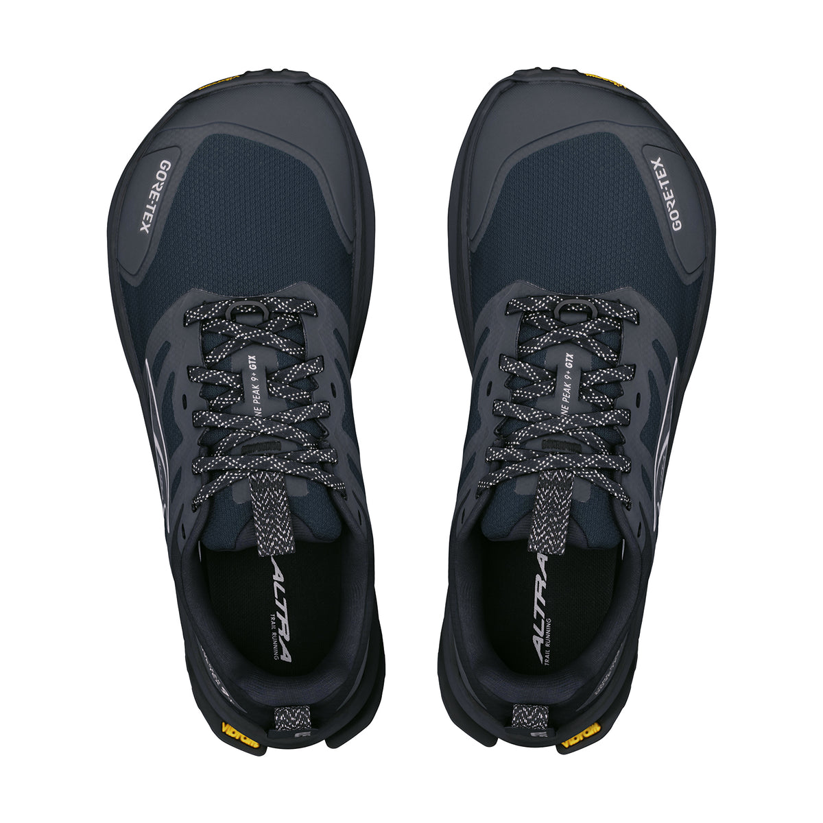 Women's Lone Peak 9+ GORE-TEX Trail Running Shoes Black / Black - Achilles Heel