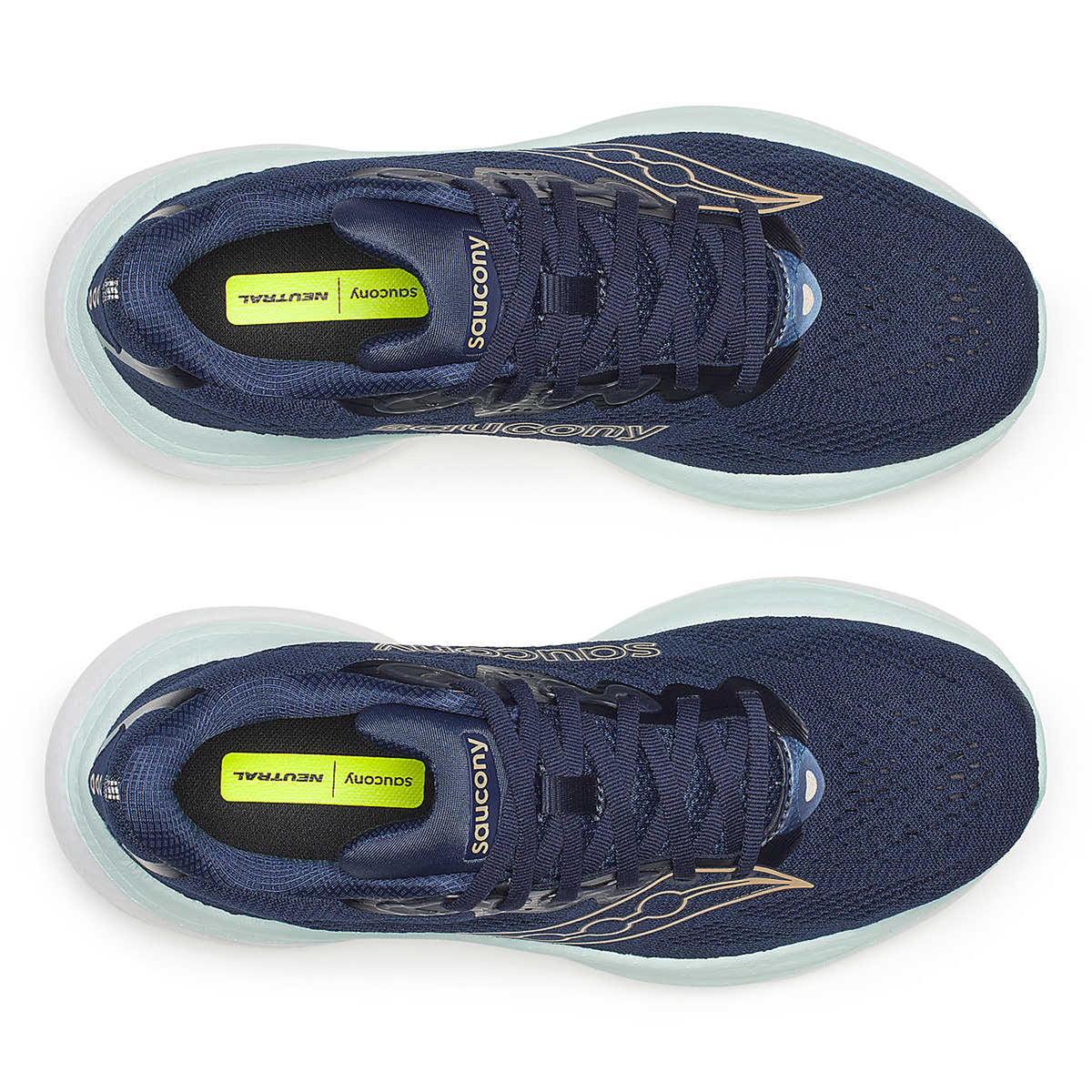 Women's Ride 19 Running Shoes Navy / Aqua - Achilles Heel
