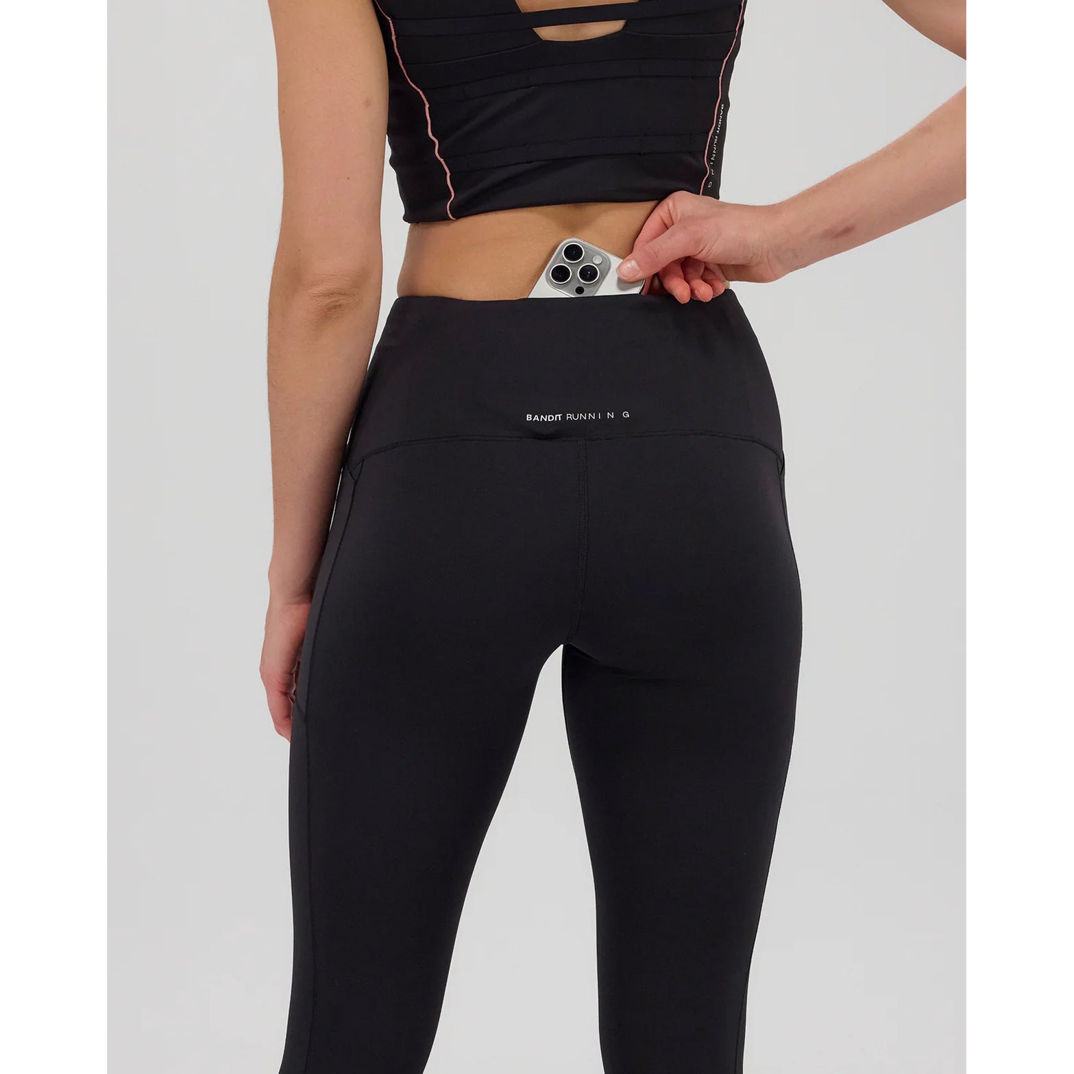 Women's Stamina Pop Stitch High Waist Leggings Black - Achilles Heel