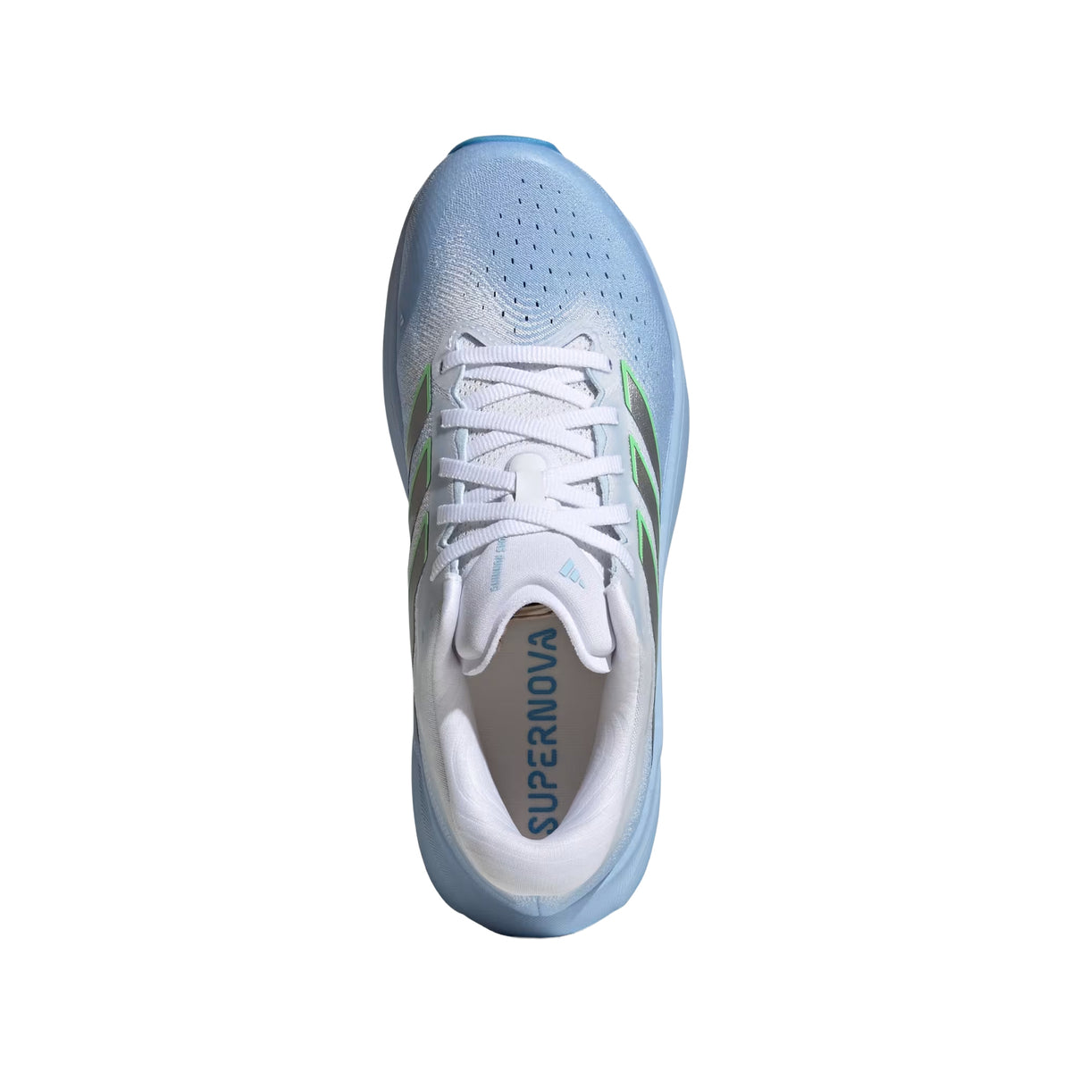 Women's Supernova Rise 3 Running Shoes Glow Blue / Silver Metallic / Cloud White