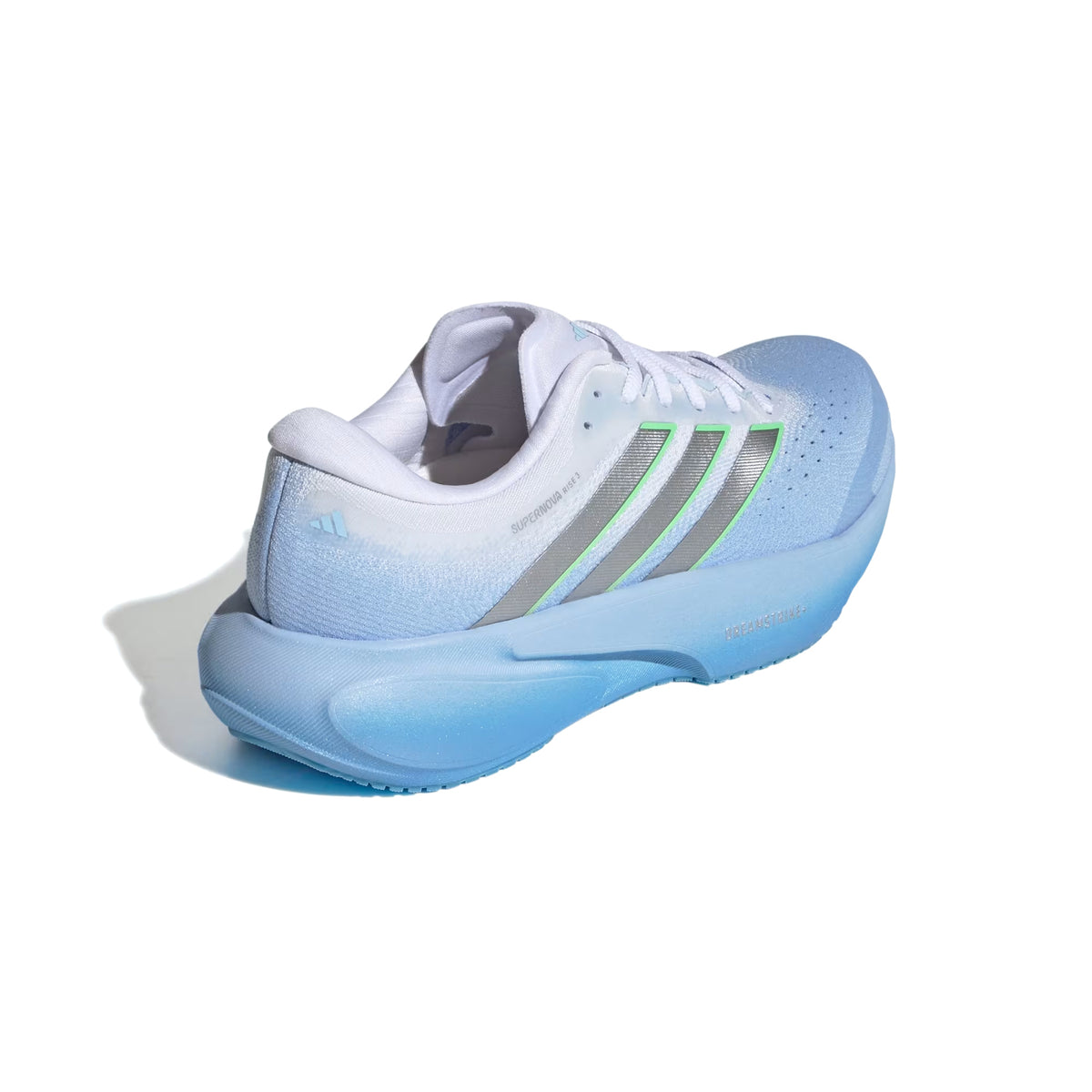 Women's Supernova Rise 3 Running Shoes Glow Blue / Silver Metallic / Cloud White