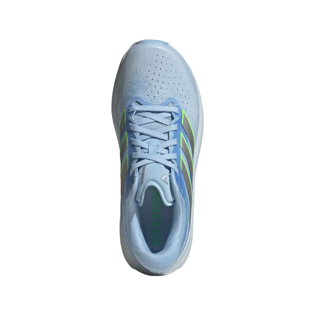 Women's Supernova Solution 3 Running Shoes Crystal Sky / Silver Metallic / Lime Burst
