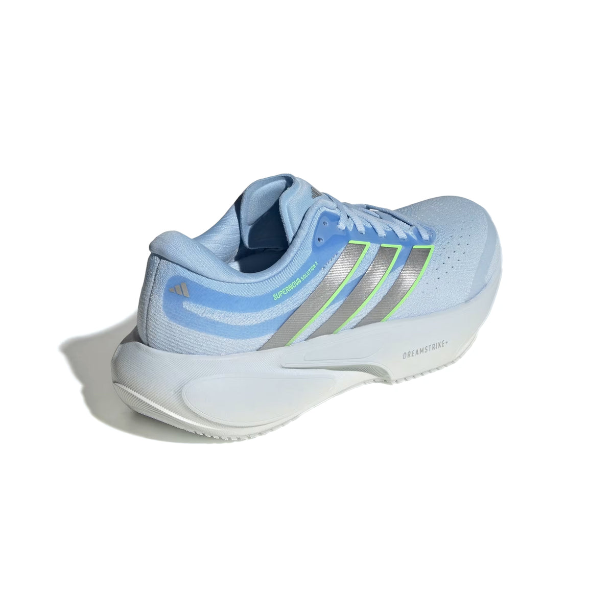 Women's Supernova Solution 3 Running Shoes Crystal Sky / Silver Metallic / Lime Burst