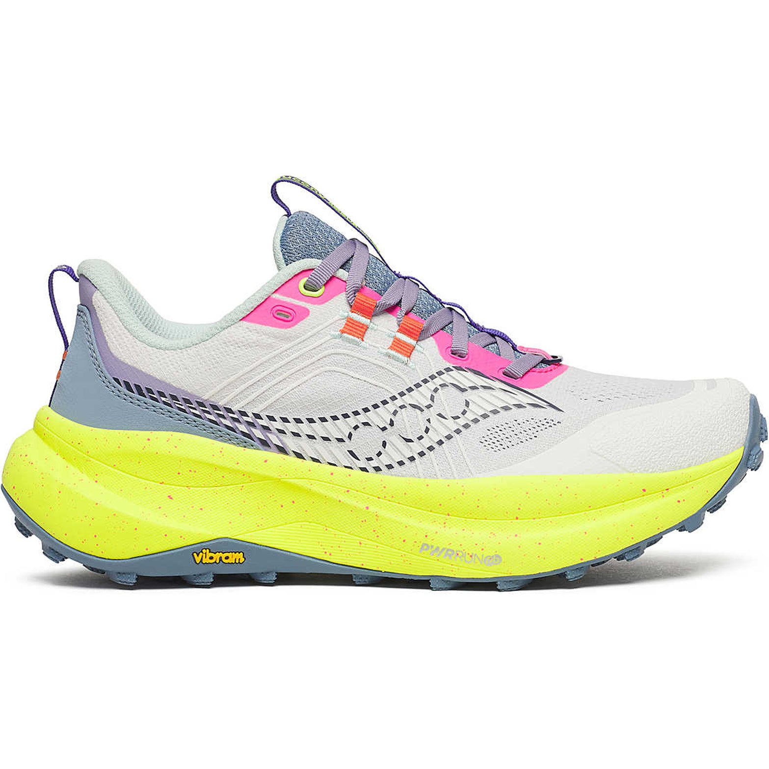 Women's Xodus Ultra 4 Trail Running Shoes White / Citron - Achilles Heel