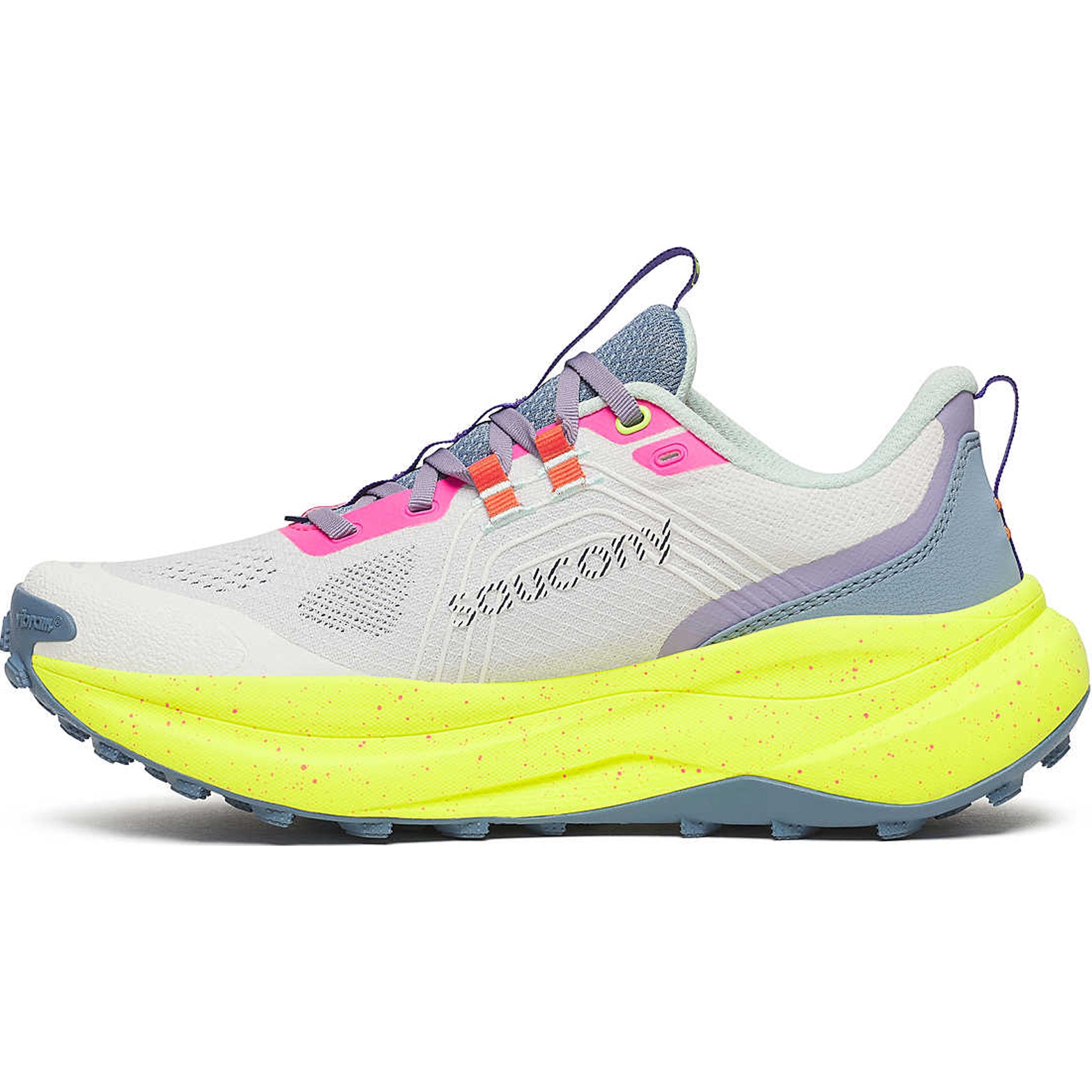Women's Xodus Ultra 4 Trail Running Shoes White / Citron - Achilles Heel