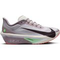 Women's Nike Zoom Fly 6 Running Shoes Light Violet Ore Baroque Brown Sea Glass outer side view showing ReactX foam with full-length carbon fibre plate for tempo running and racing