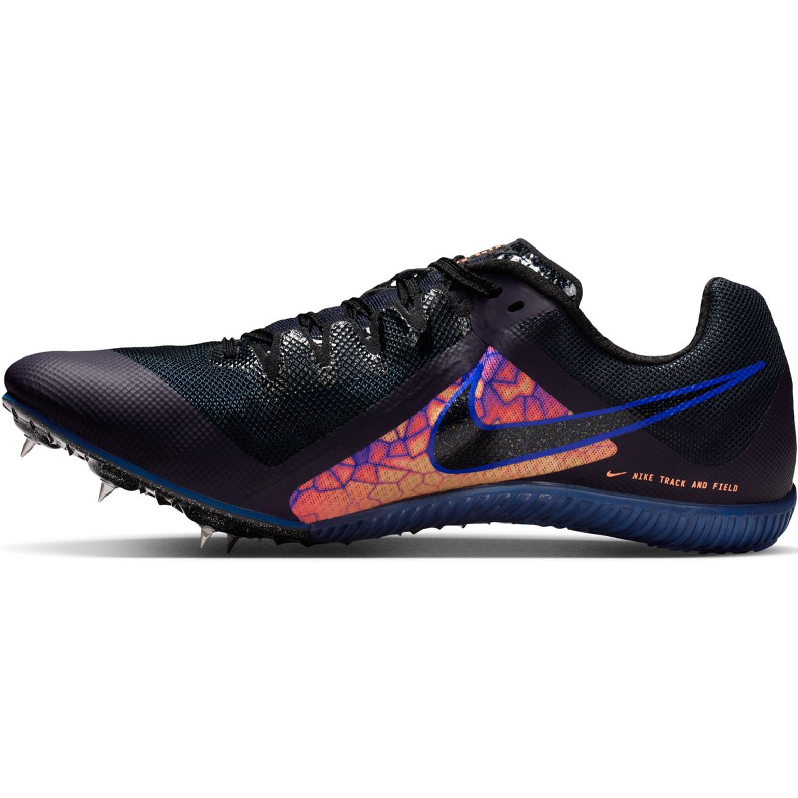 Zoom Rival Multi Glam Running Spikes Dark Obsidian / Black - Achilles Heel