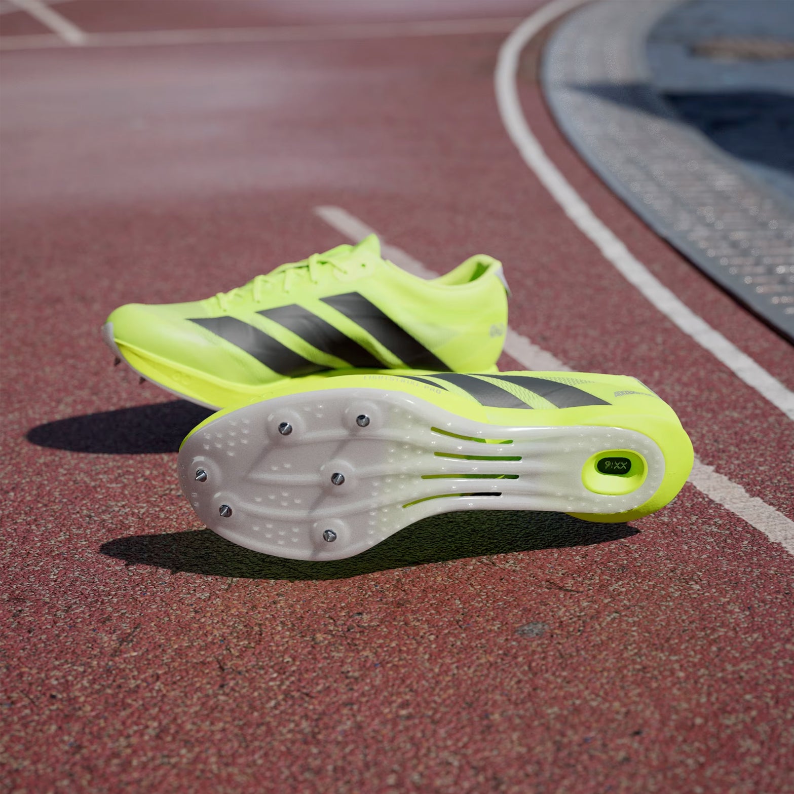 Adizero Prime SP4 Running Spikes Lucid Lemon / Core Black / Silver Metallic - Achilles Heel