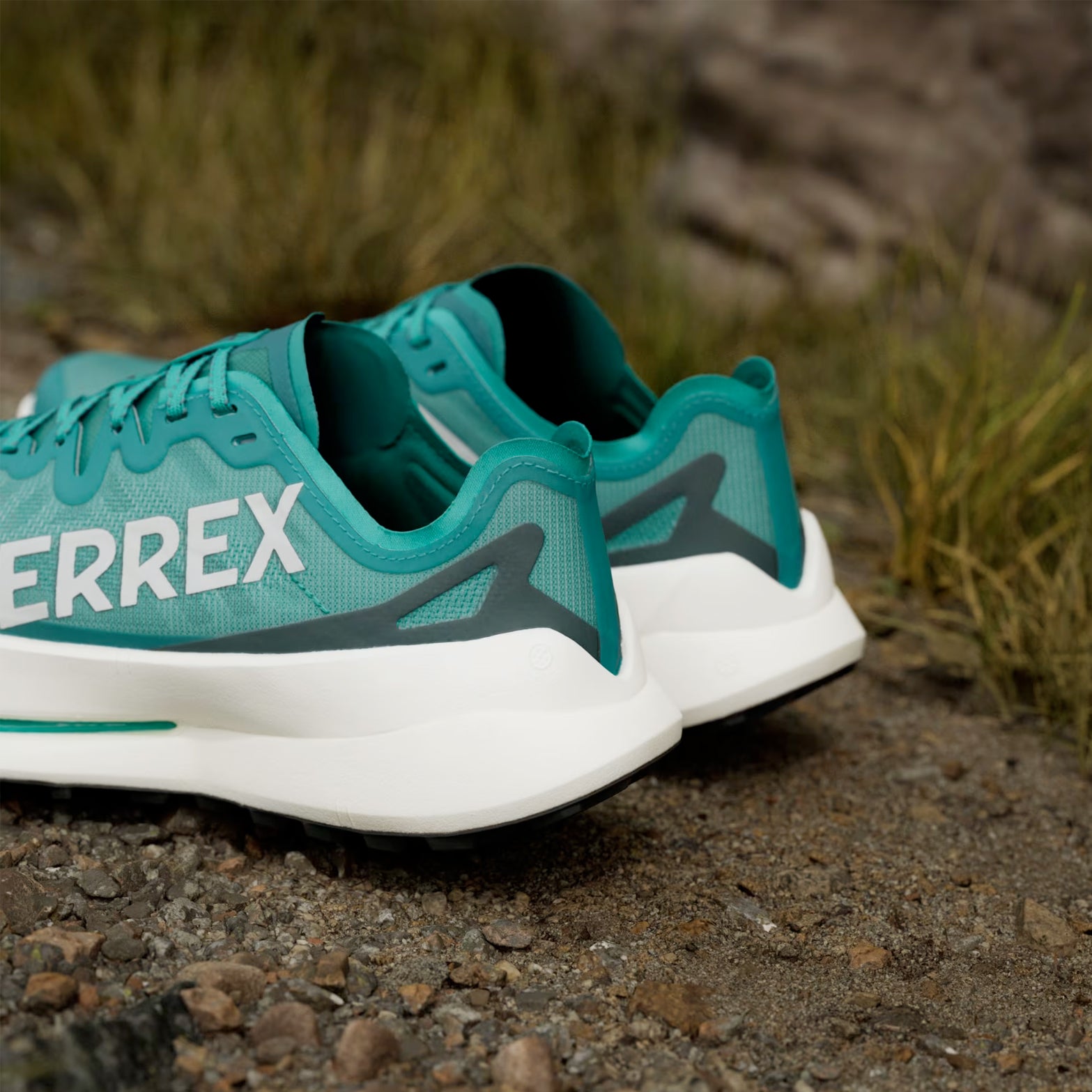 Men's Terrex Agravic Speed Speed Ultra Trail Running Shoes Pure Teal / Grey One / Aurora Ivy - Achilles Heel